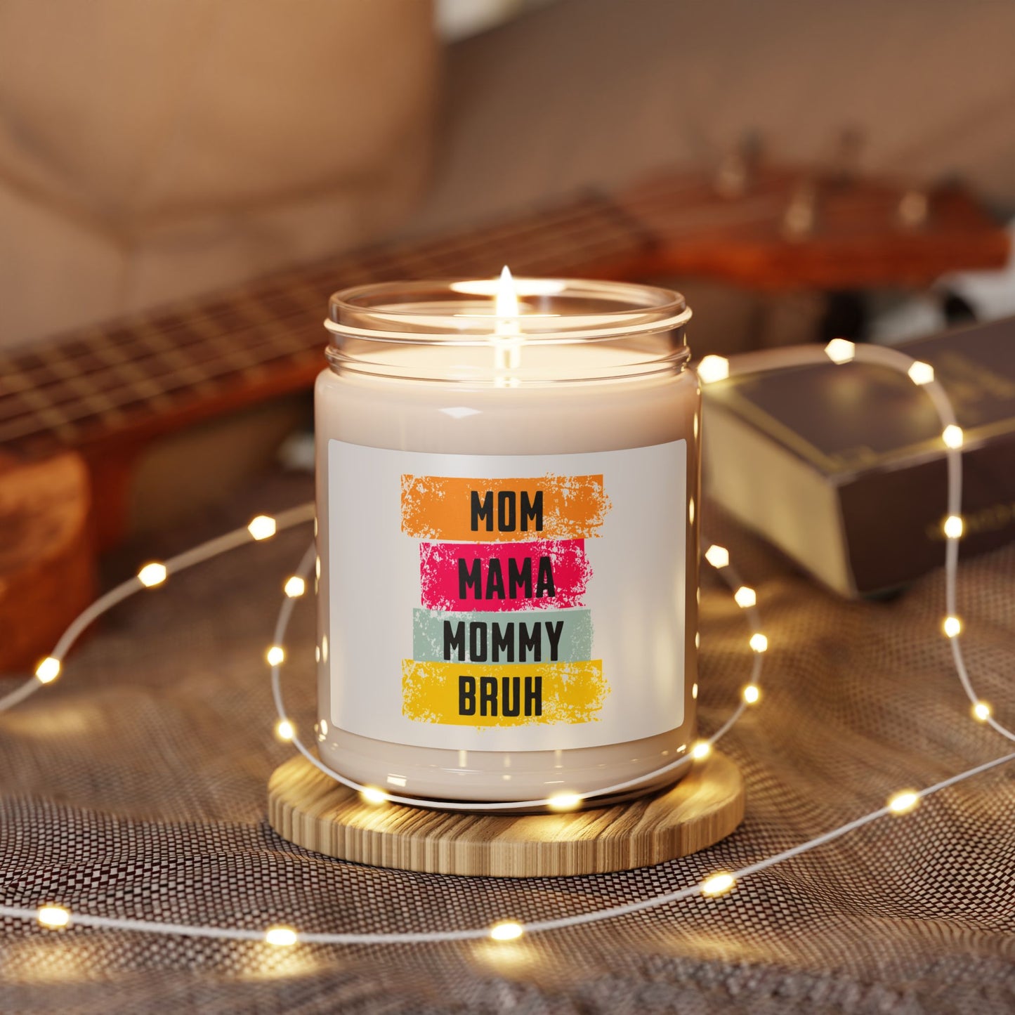 Colorful Mom Scented Soy Candle - Perfect Gift for Mothers Day & Birthdays