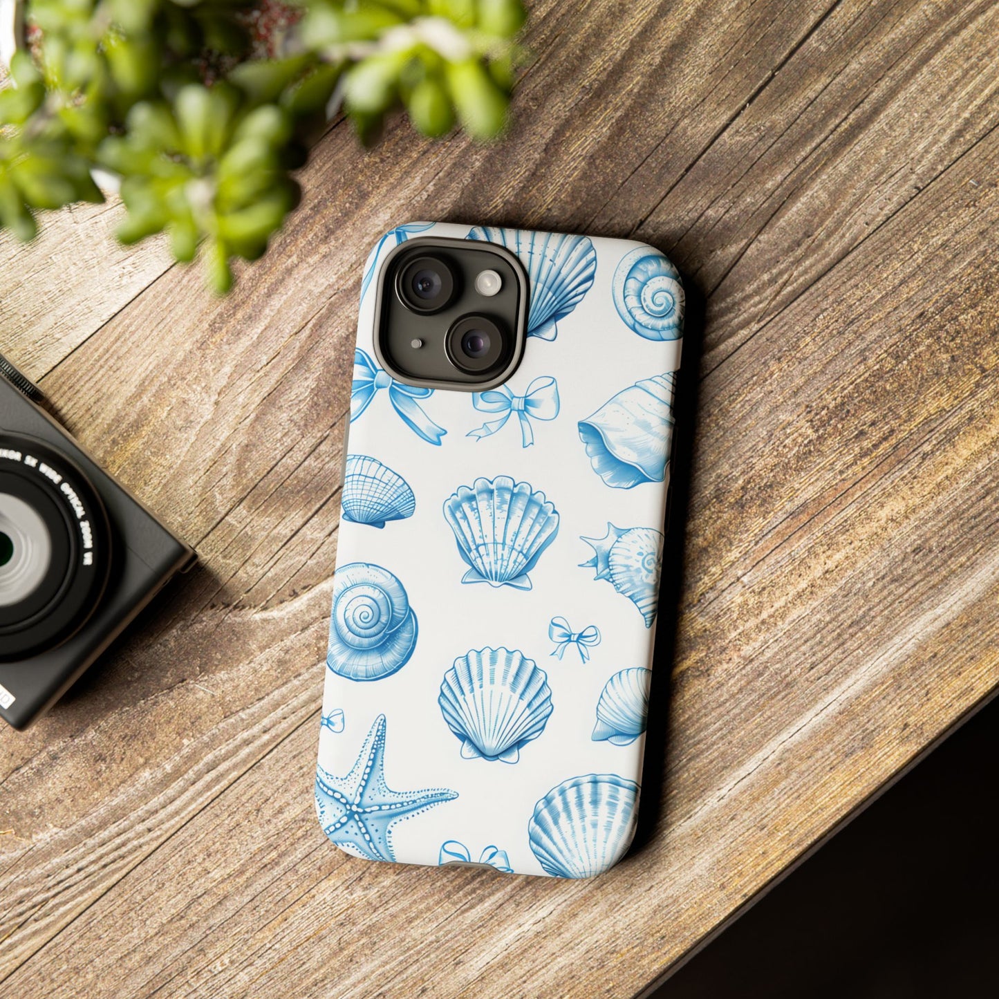Coquette-Coastal Ocean-Themed Phone Case - Seashell and Starfish Design