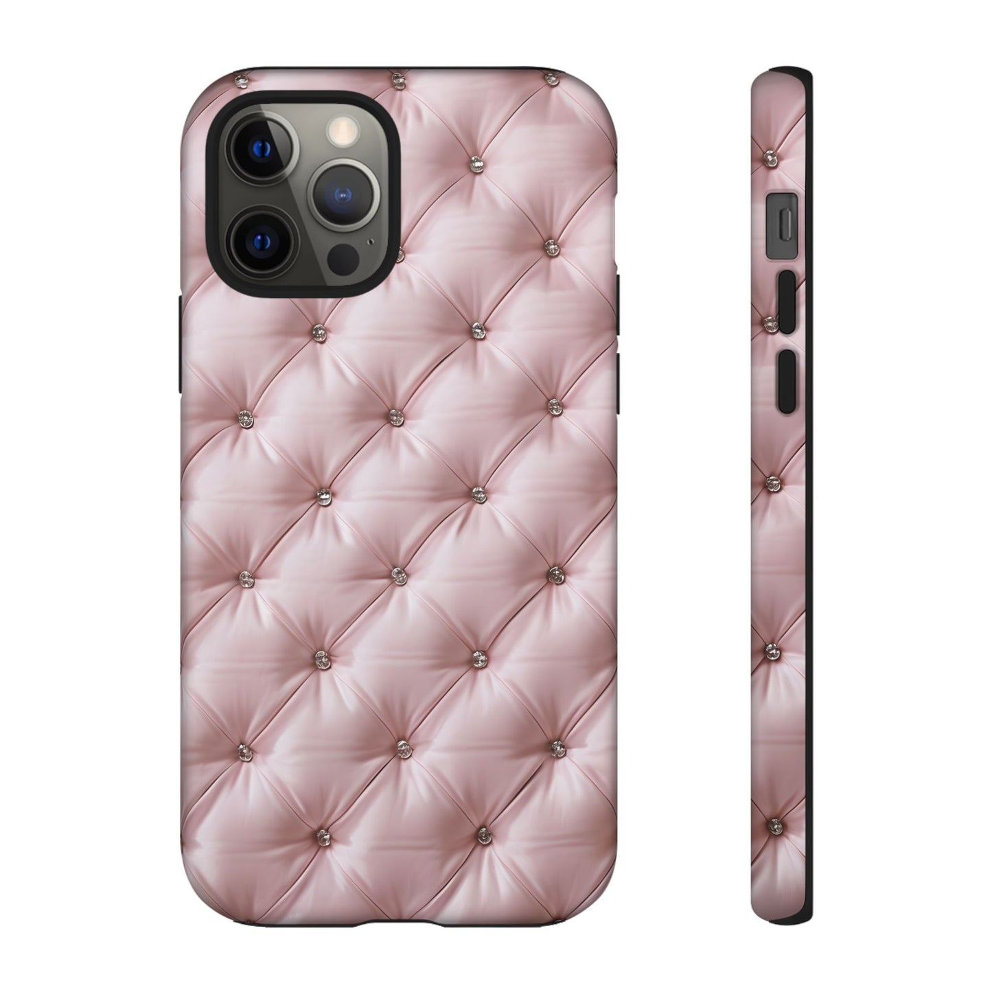 Luxury Pink Quilted Phone Case - Tough Cases for Stylish Protection