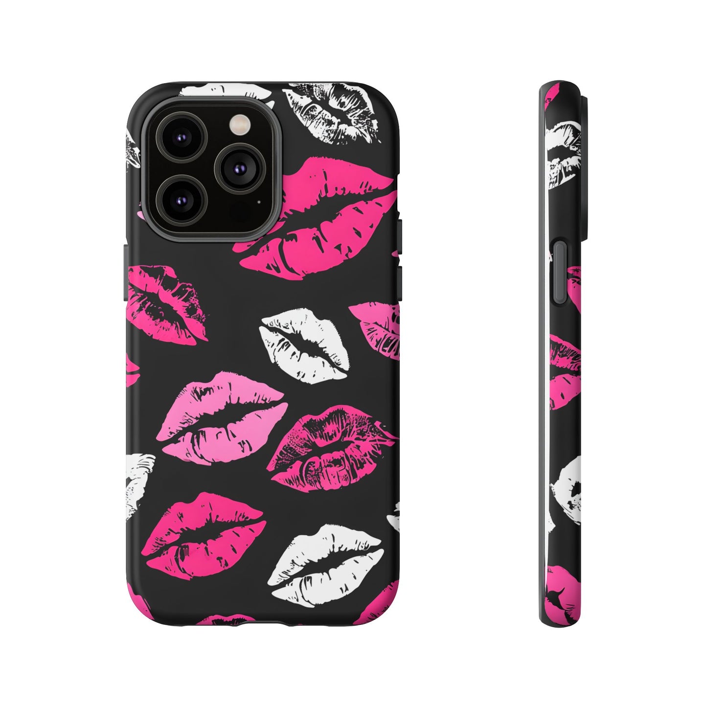 Lips Print iPhone Case - Stylish Tough Phone Cover