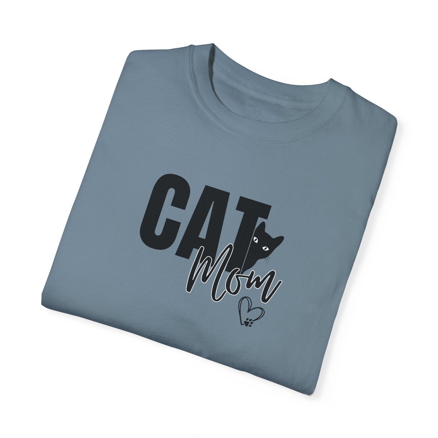 Cat Mom Unisex Garment-Dyed T-Shirt – Perfect Gift for Cat Lovers