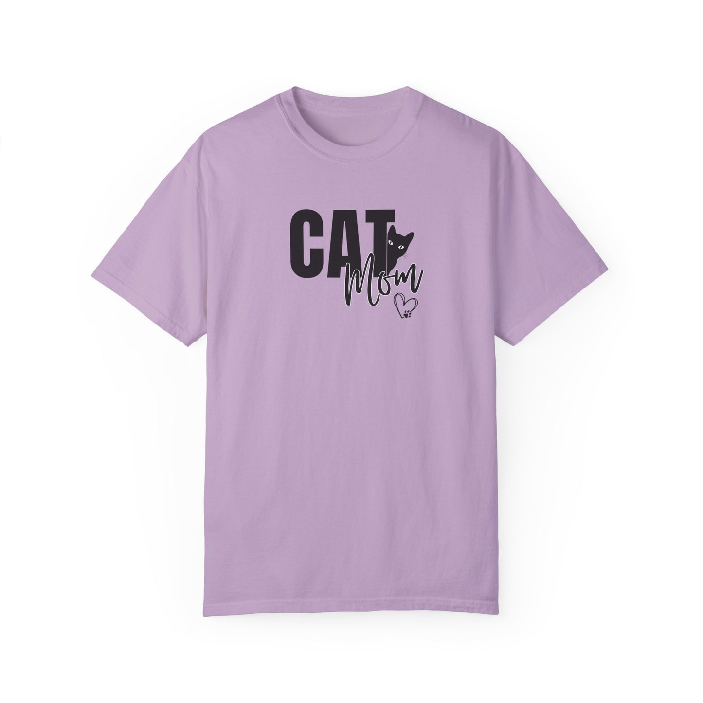 Cat Mom Unisex Garment-Dyed T-Shirt – Perfect Gift for Cat Lovers