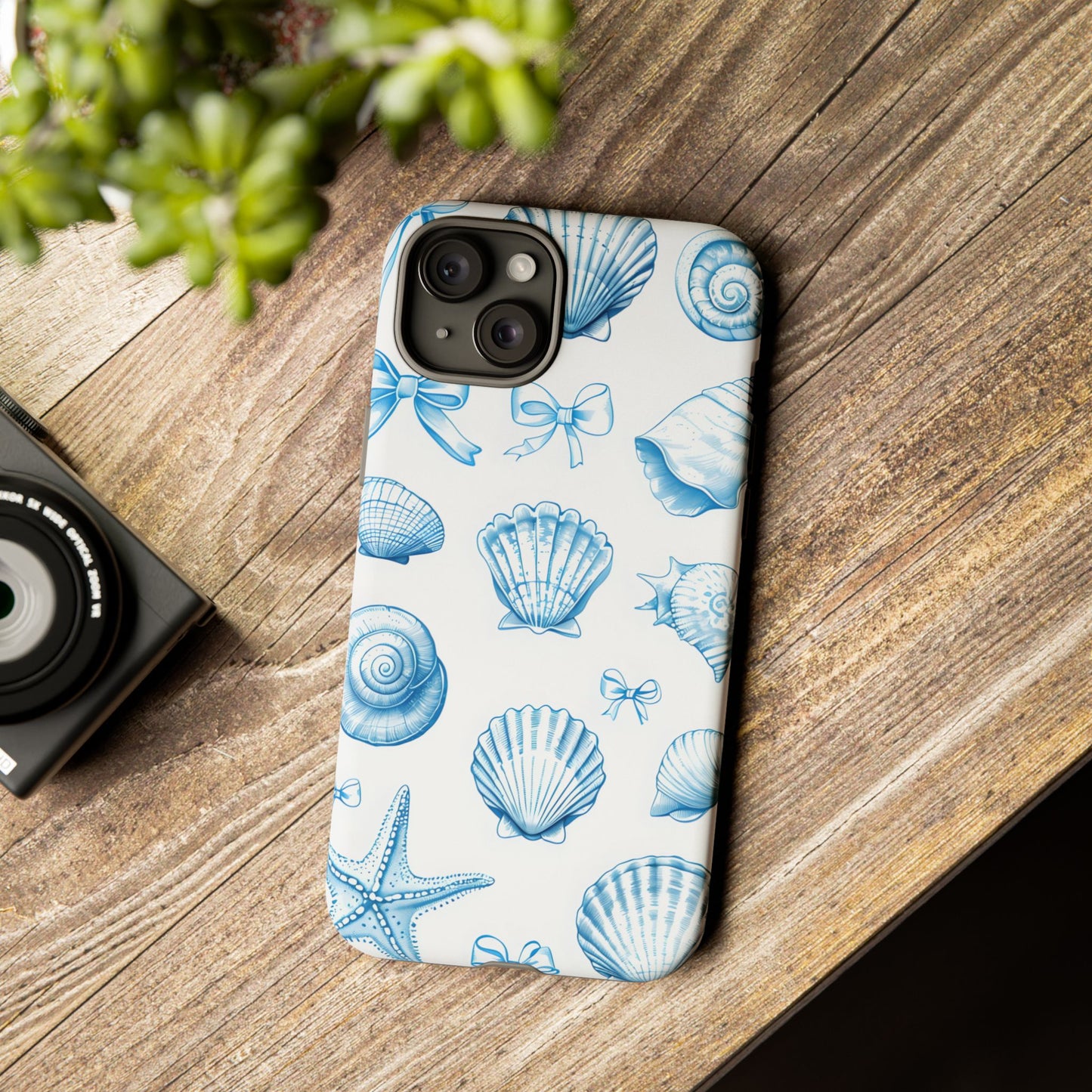 Coquette-Coastal Ocean-Themed Phone Case - Seashell and Starfish Design