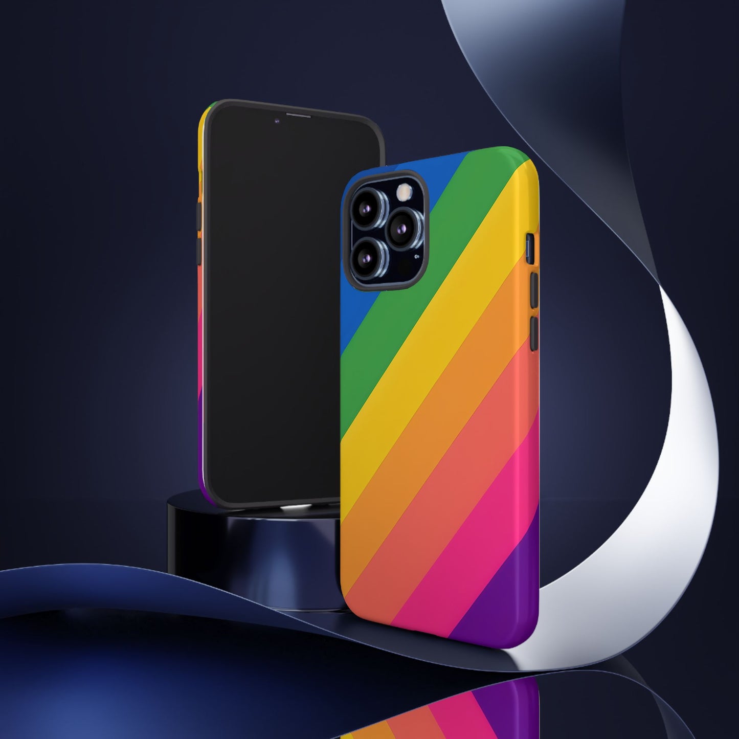Vibrant Rainbow Phone Case - Tough & Stylish