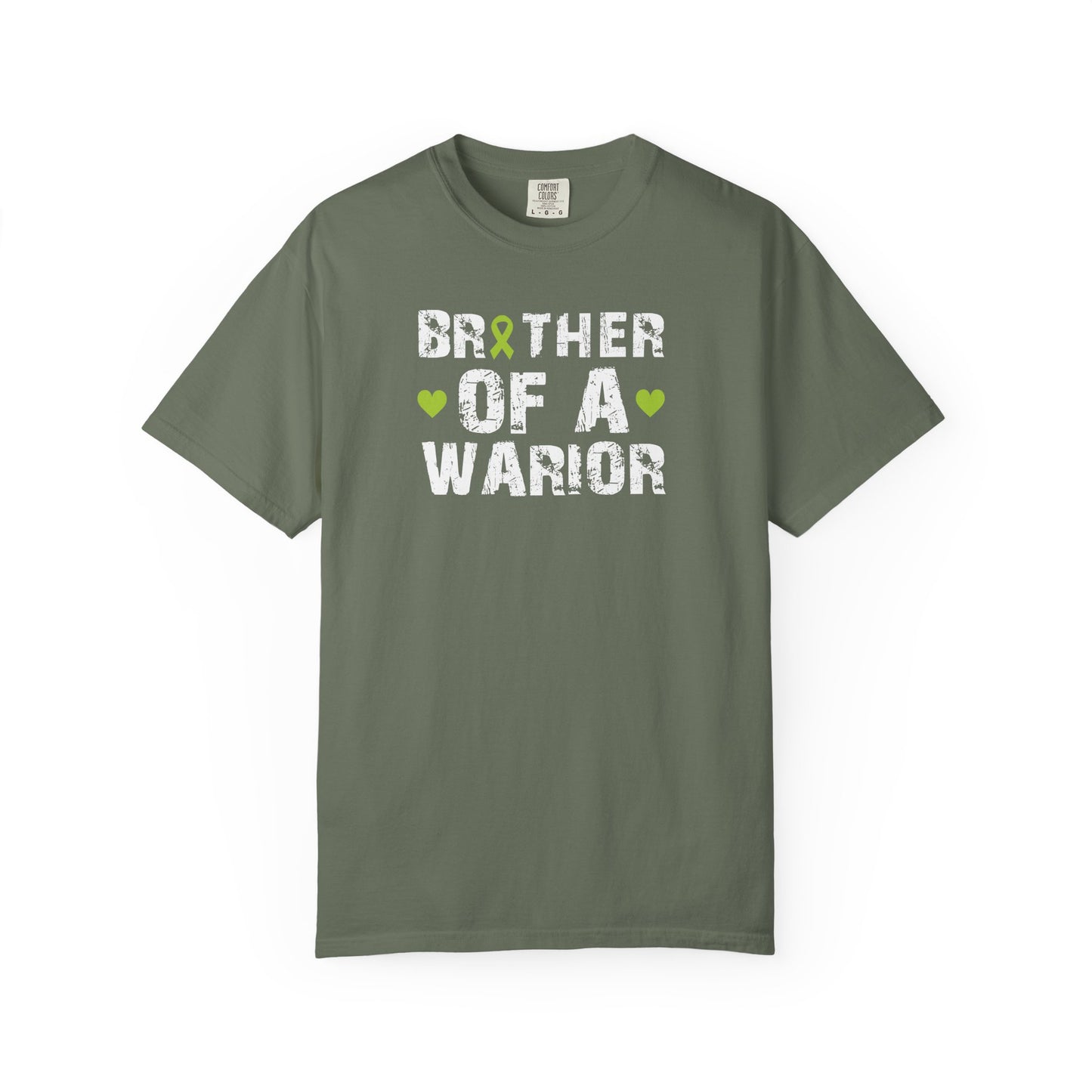 Brother of a Warrior T-Shirt, Garment-Dyed Tee, Support Cancer Awareness, Unisex Shirt, Gift for Brothers, Comfortable Everyday Wear