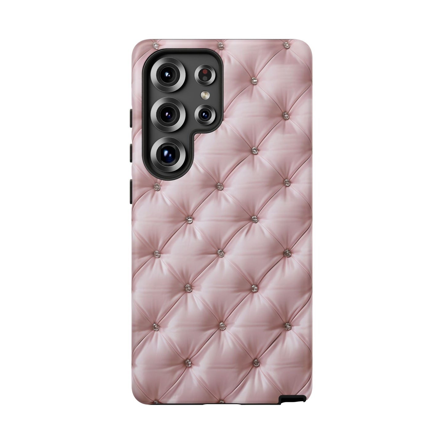Luxury Pink Quilted Phone Case - Tough Cases for Stylish Protection