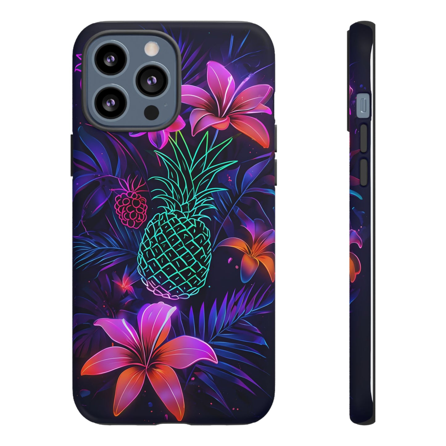 Tough Cases - Tropical Neon Floral iPhone Case