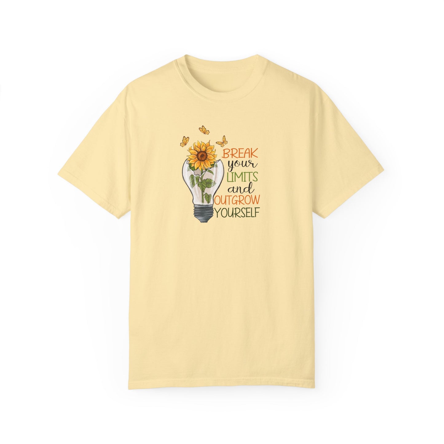 Inspiring Unisex T-Shirt - "Break Your Limits" Floral Design