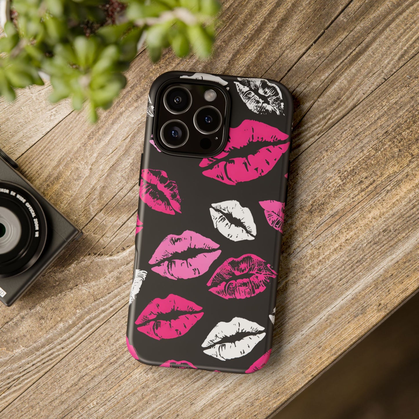 Lips Print iPhone Case - Stylish Tough Phone Cover
