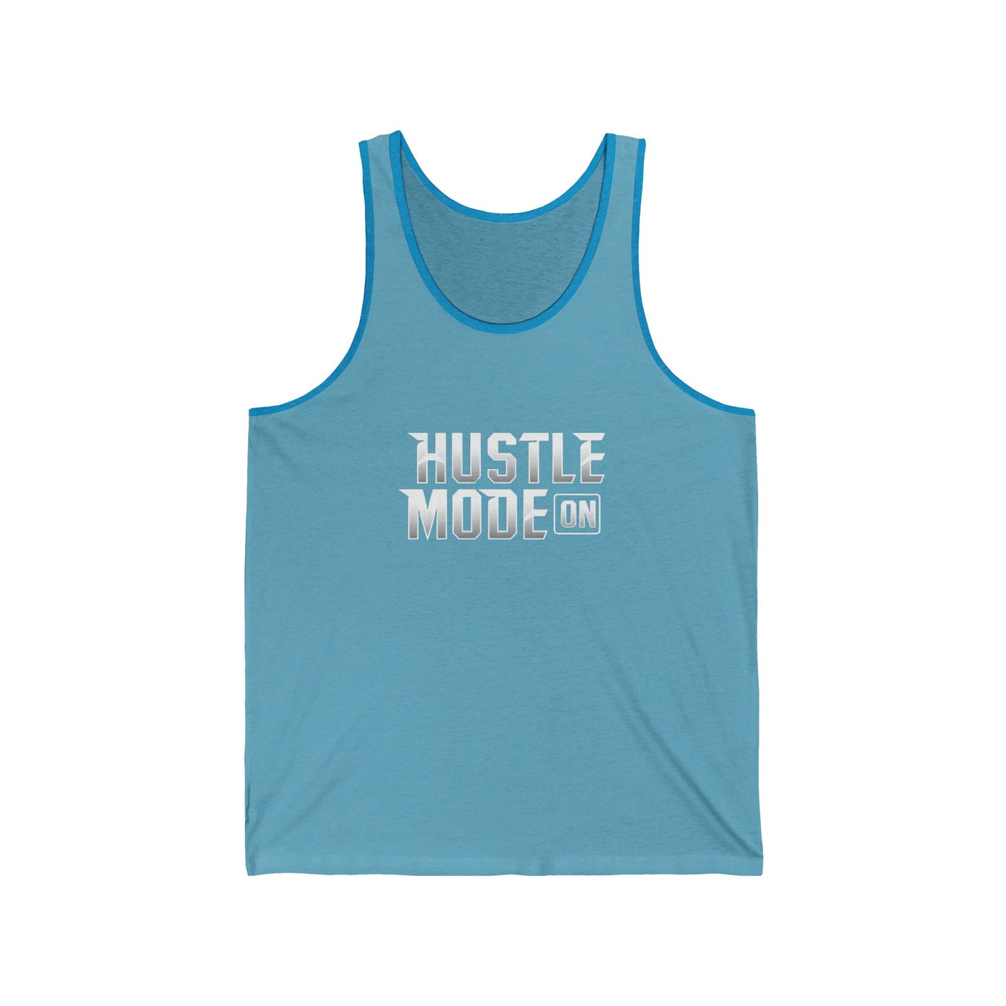 Hustle Mode On Unisex Jersey Tank - Motivational Workout Shirt