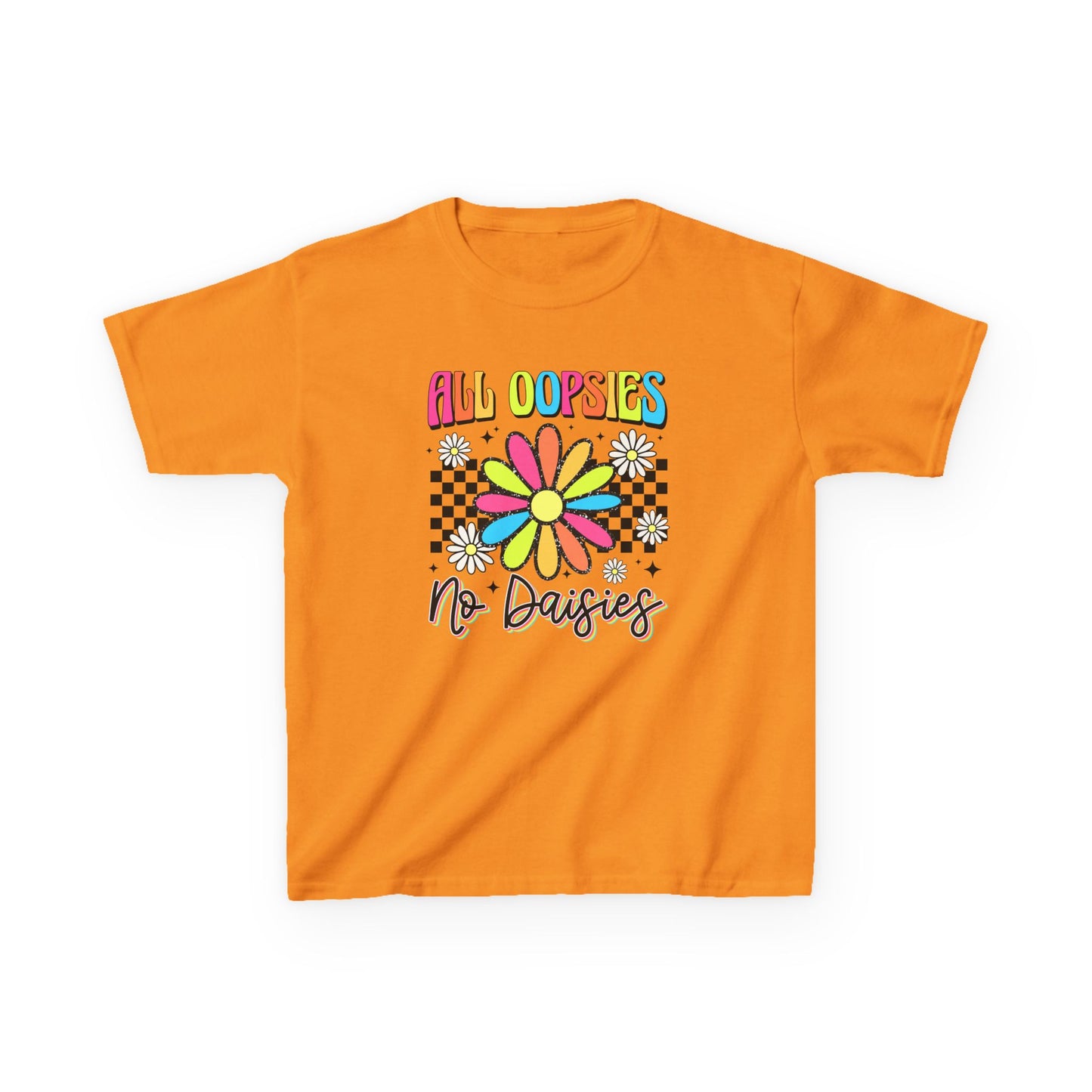 Colorful Kids Tee - 'All Oopsies No Daisies'