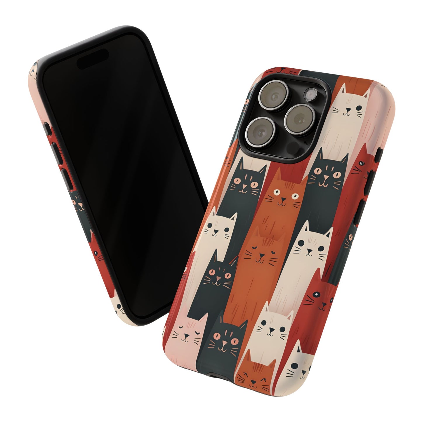 Playful Cat Phone Case - Tough & Stylish Purrfect for Cat Lovers