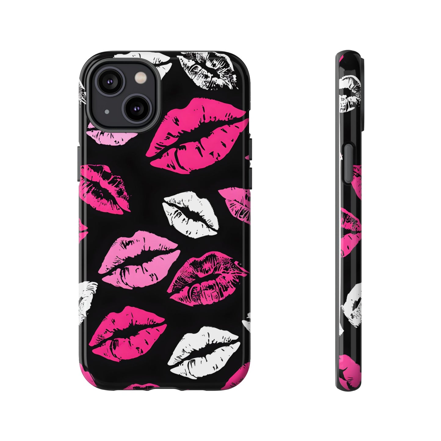 Lips Print iPhone Case - Stylish Tough Phone Cover