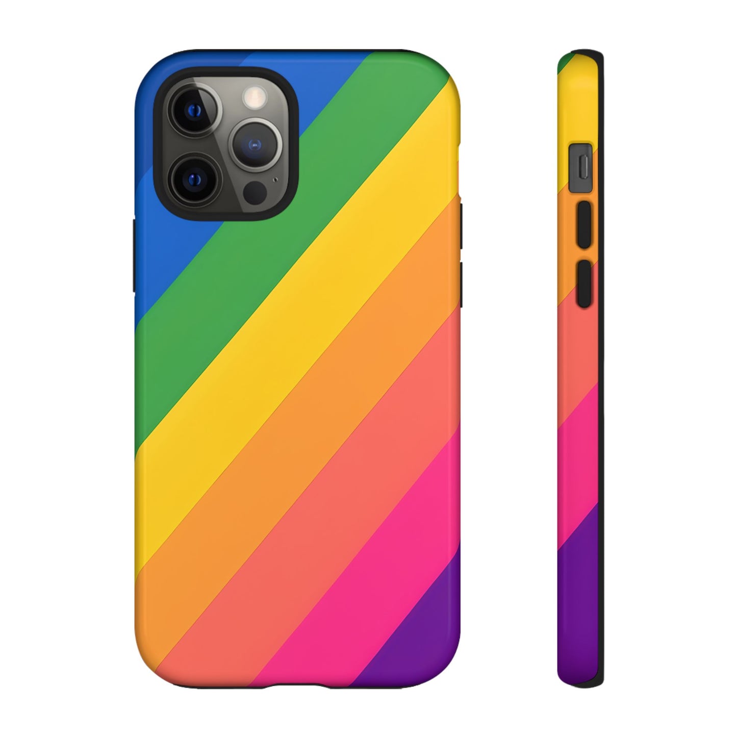 Vibrant Rainbow Phone Case - Tough & Stylish