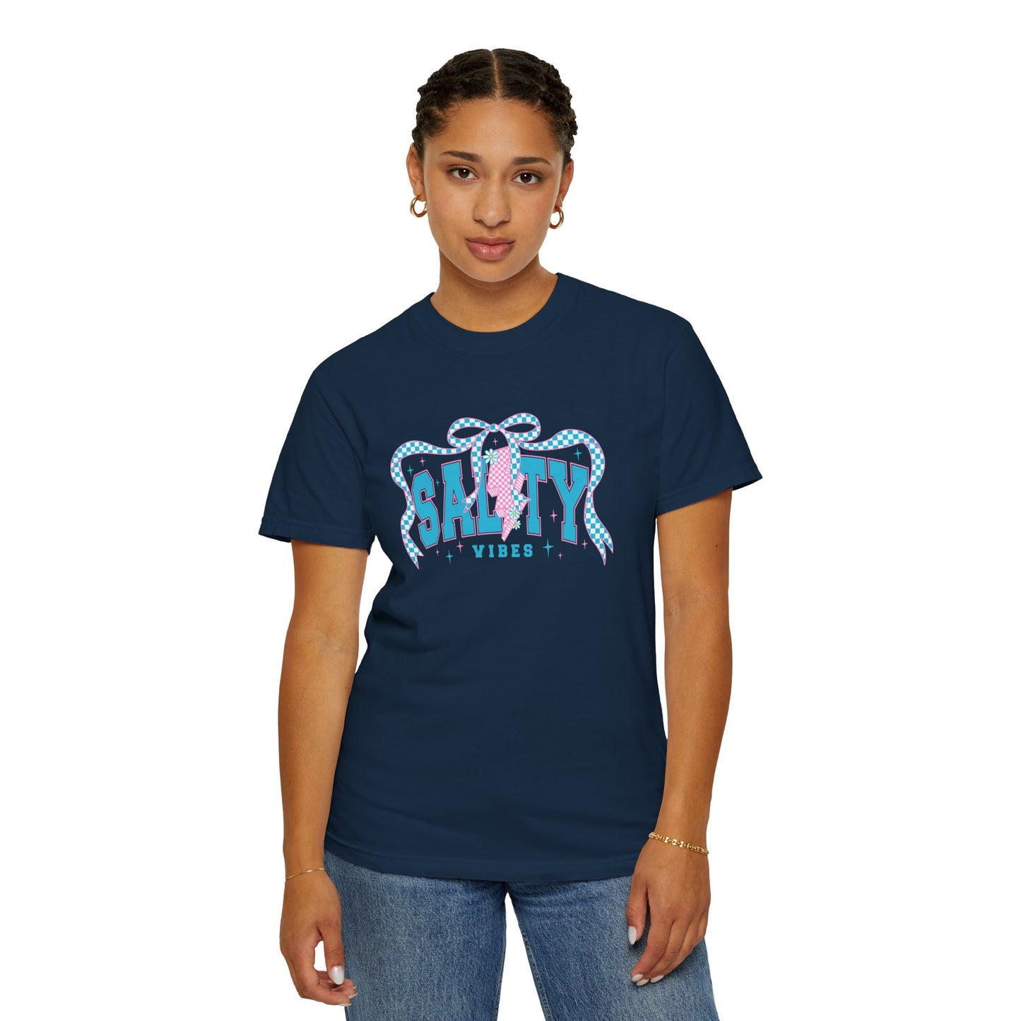 Salty Vibes Unisex Garment-Dyed T-Shirt