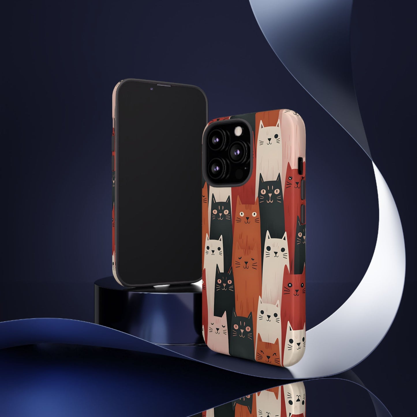 Playful Cat Phone Case - Tough & Stylish Purrfect for Cat Lovers