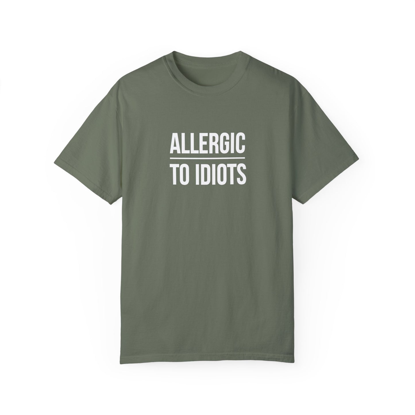 Unisex Allergic to Idiots T-Shirt - Relaxed Fit Cotton Tee