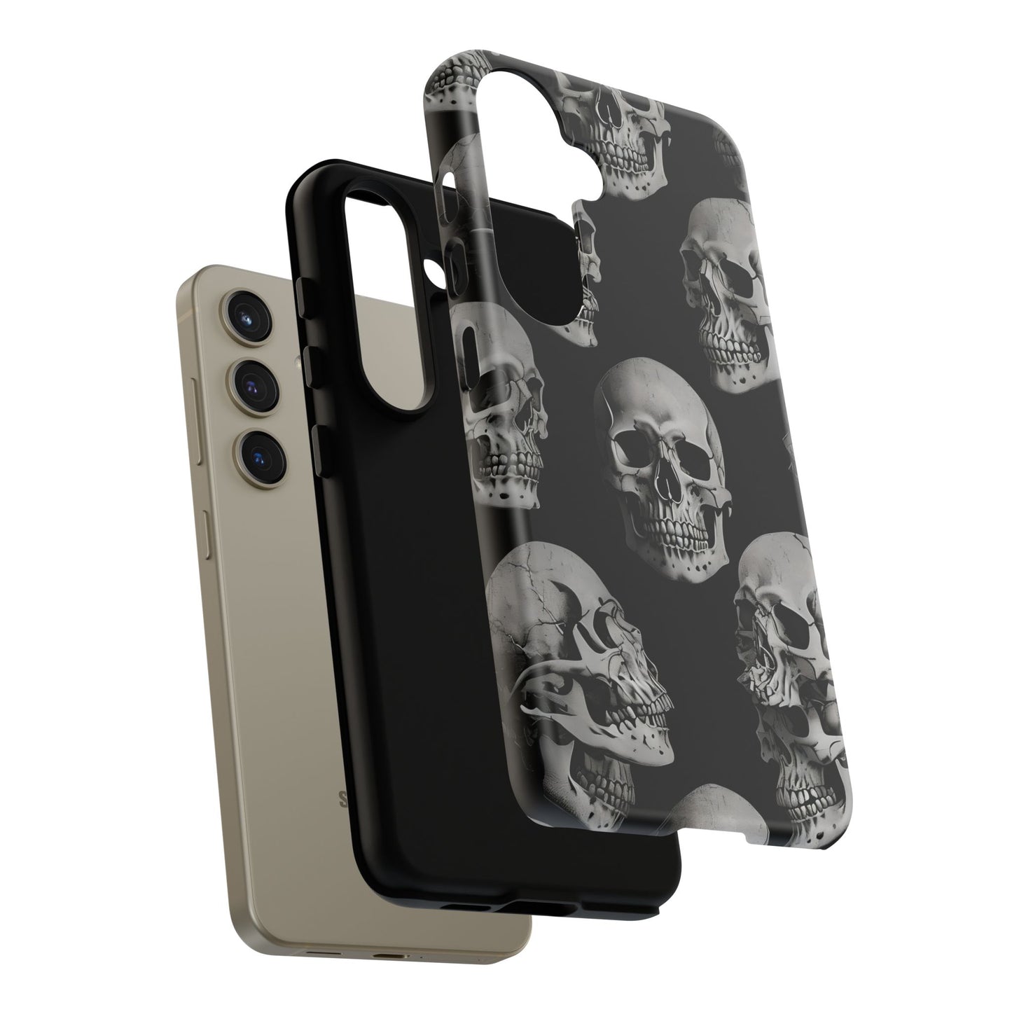 Skull Print Phone Case - Tough Cases for Bold Style