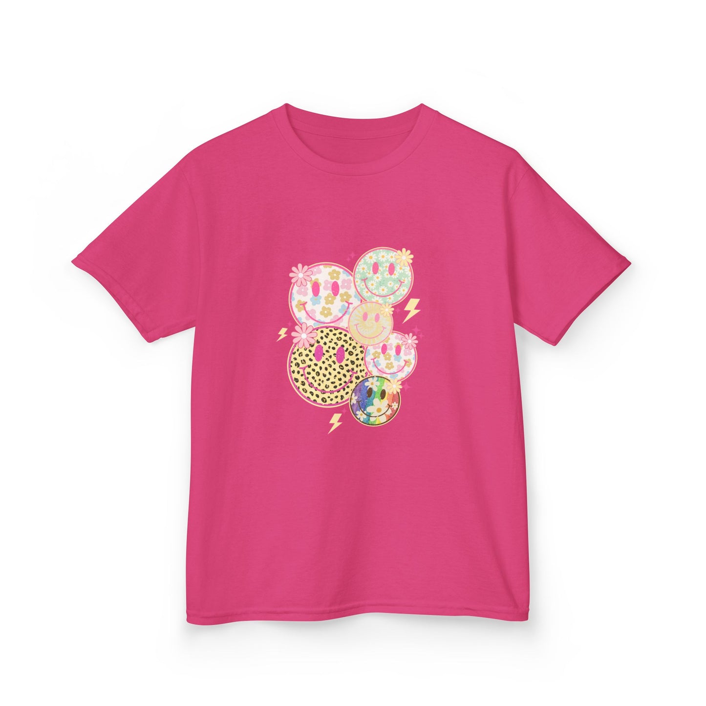 Kids Smiley Face Tee - Fun & Colorful Heavy Cotton™ Shirt