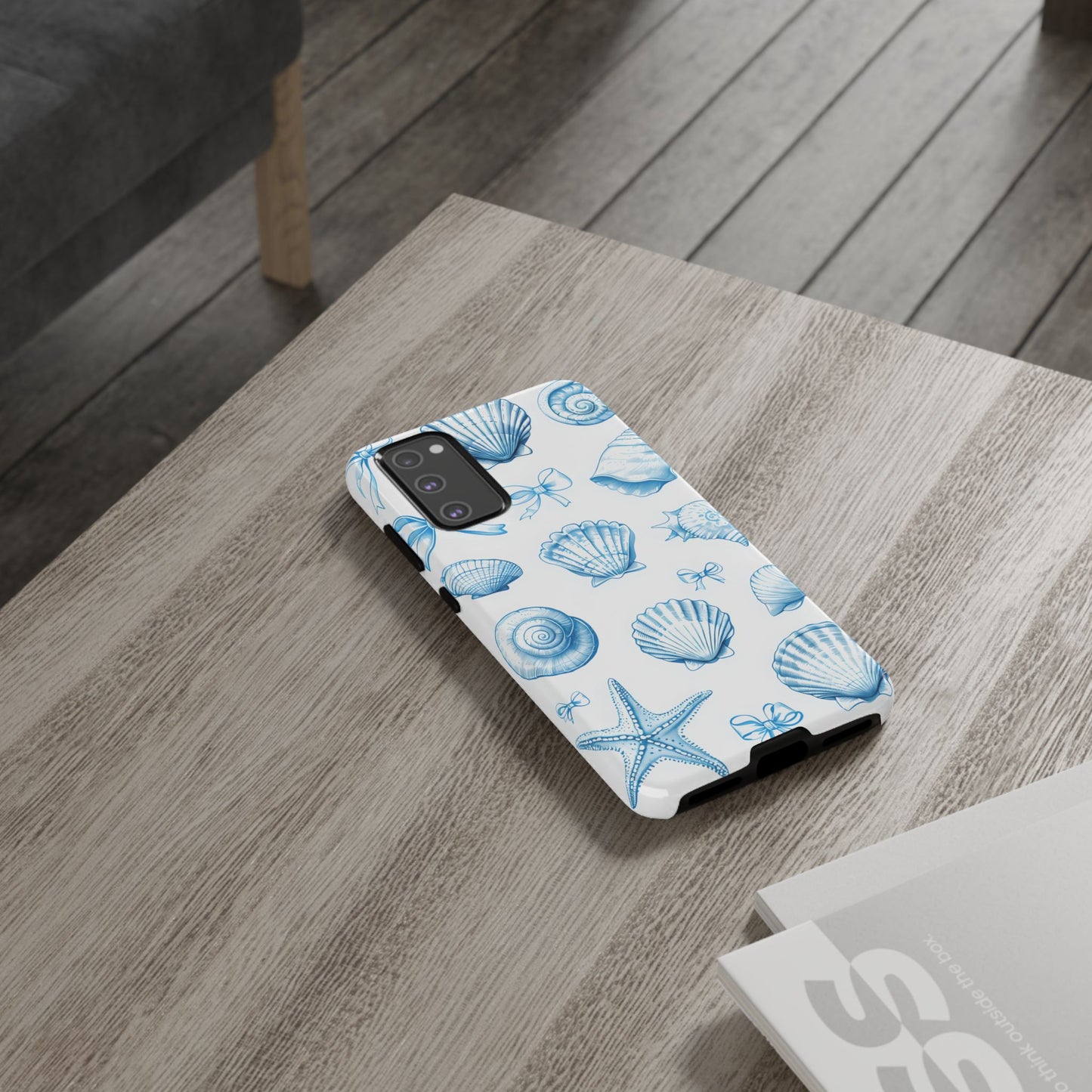 Coquette-Coastal Ocean-Themed Phone Case - Seashell and Starfish Design