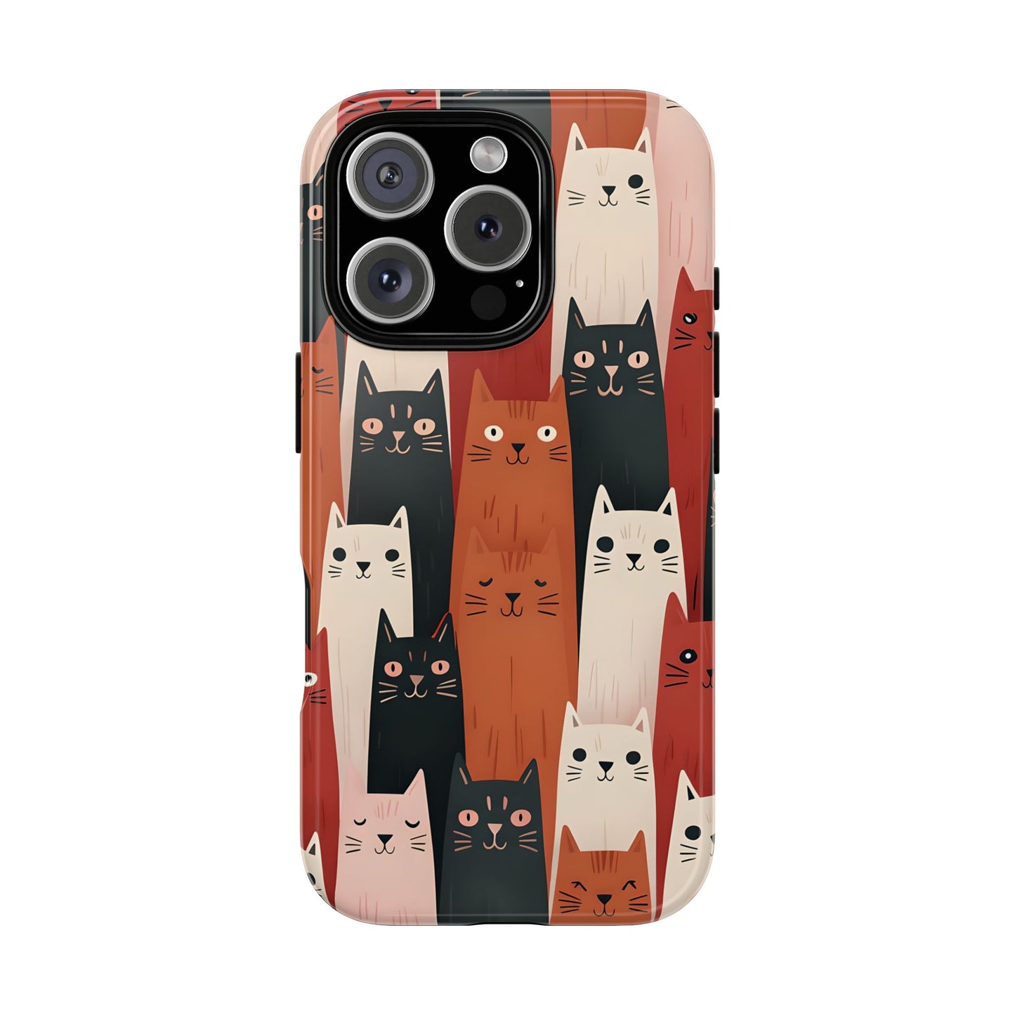 Playful Cat Phone Case - Tough & Stylish Purrfect for Cat Lovers