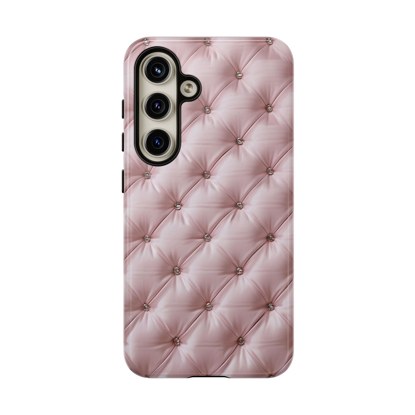 Luxury Pink Quilted Phone Case - Tough Cases for Stylish Protection