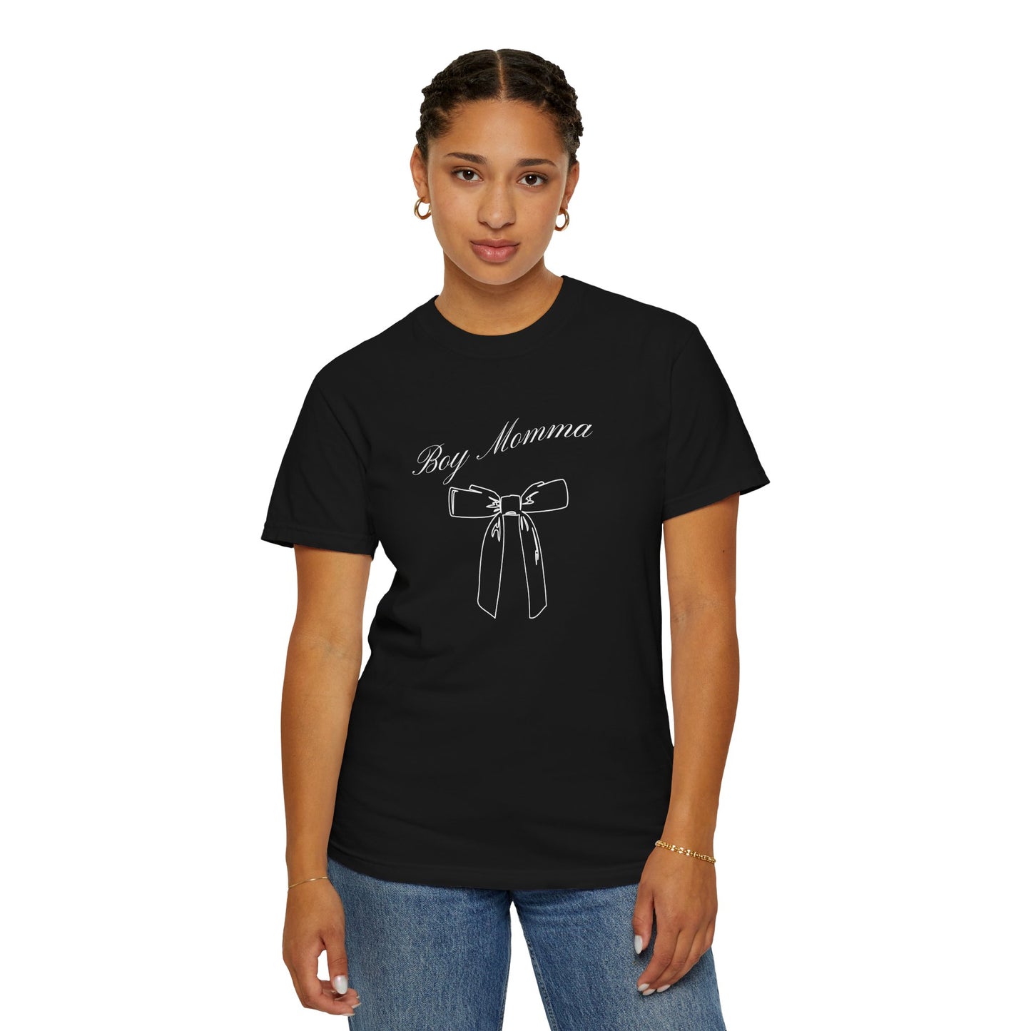 Boy Momma Garment-Dyed Unisex T-Shirt - Perfect Gift for Moms