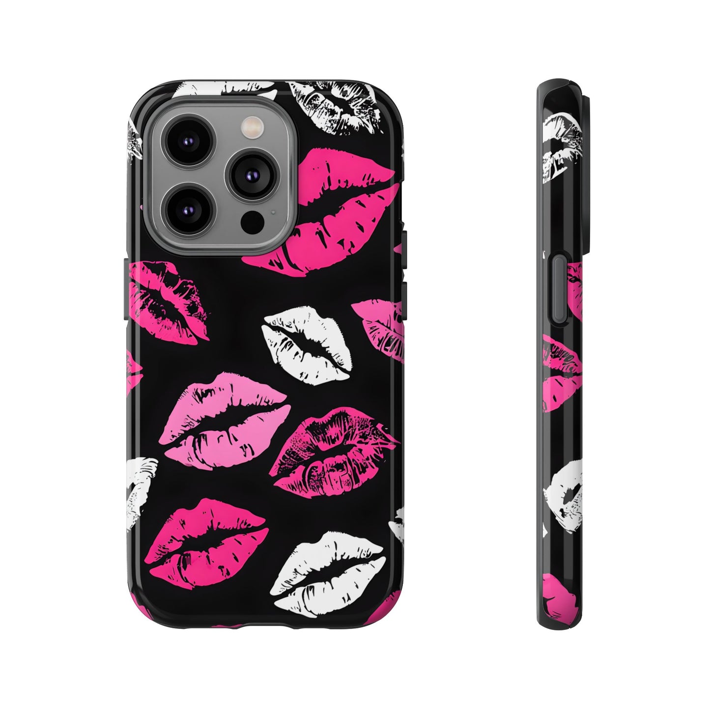 Lips Print iPhone Case - Stylish Tough Phone Cover