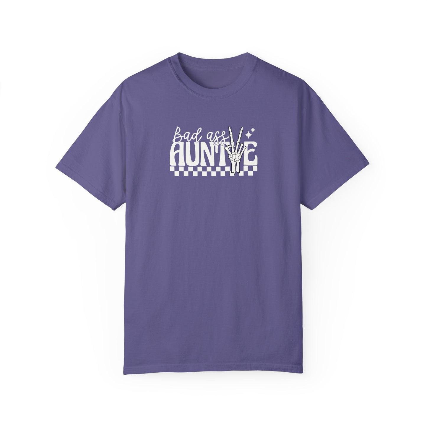 Bad Ass Aunt Unisex Garment-Dyed T-Shirt - Comfortable and Stylish Gift for Aunts