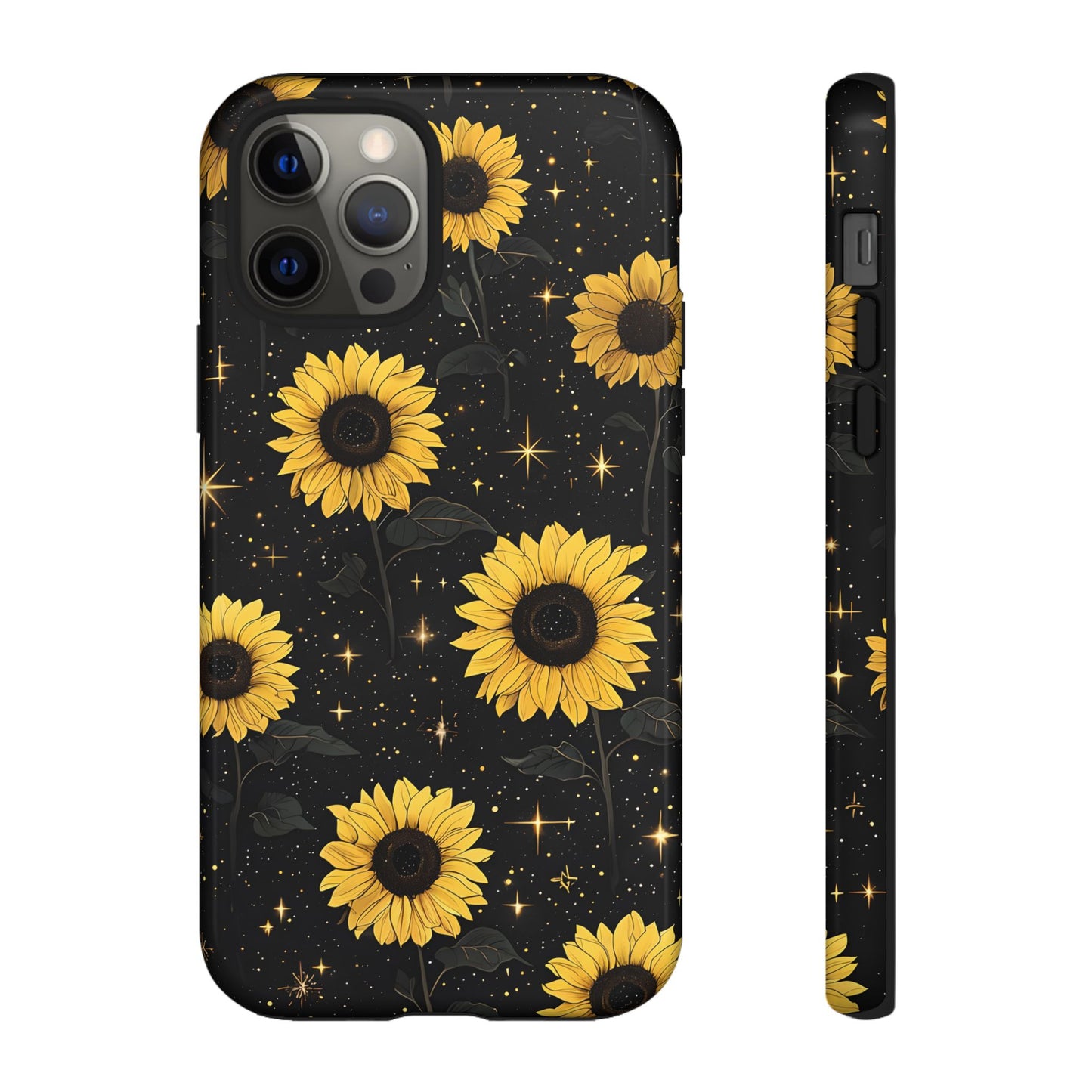 Sunflower Galaxy Tough Case - Durable Phone Cover with Floral Design