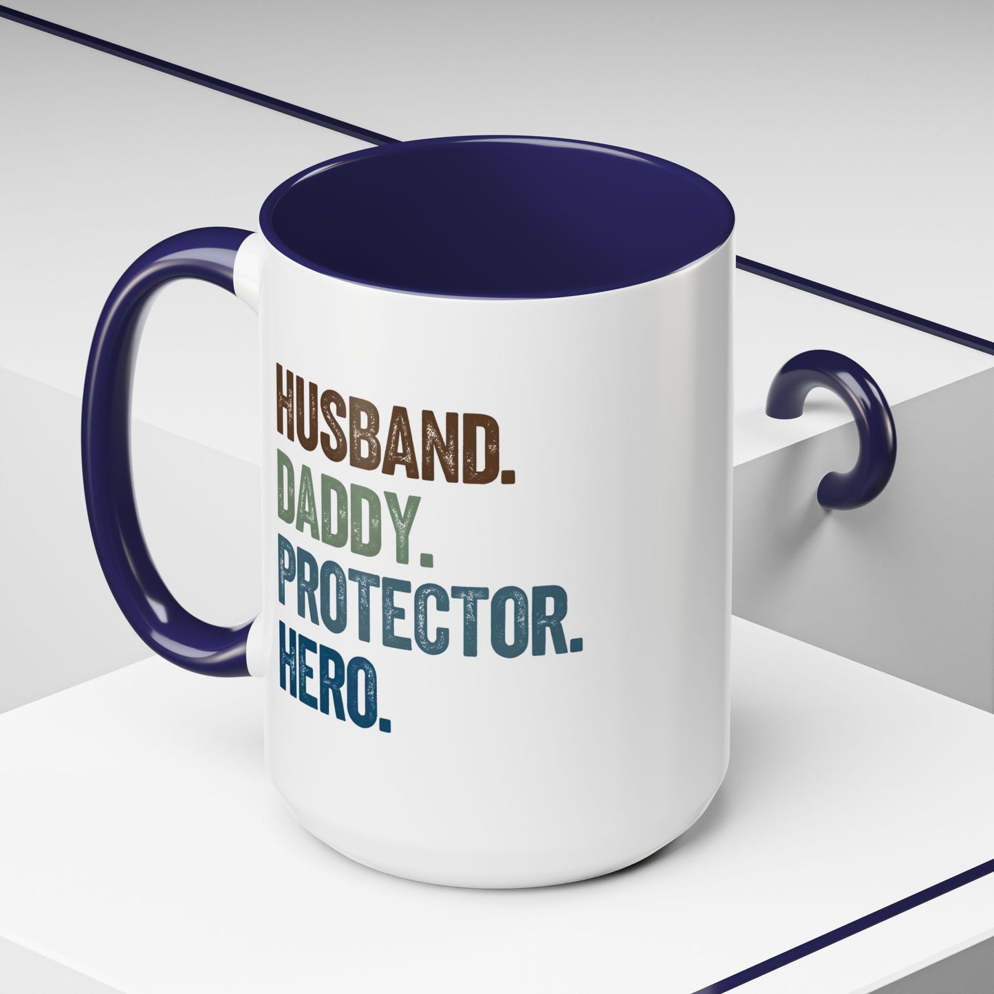 Hero Dad Coffee Mug - 15oz, Perfect Gift for Husband, Protector & Daddy
