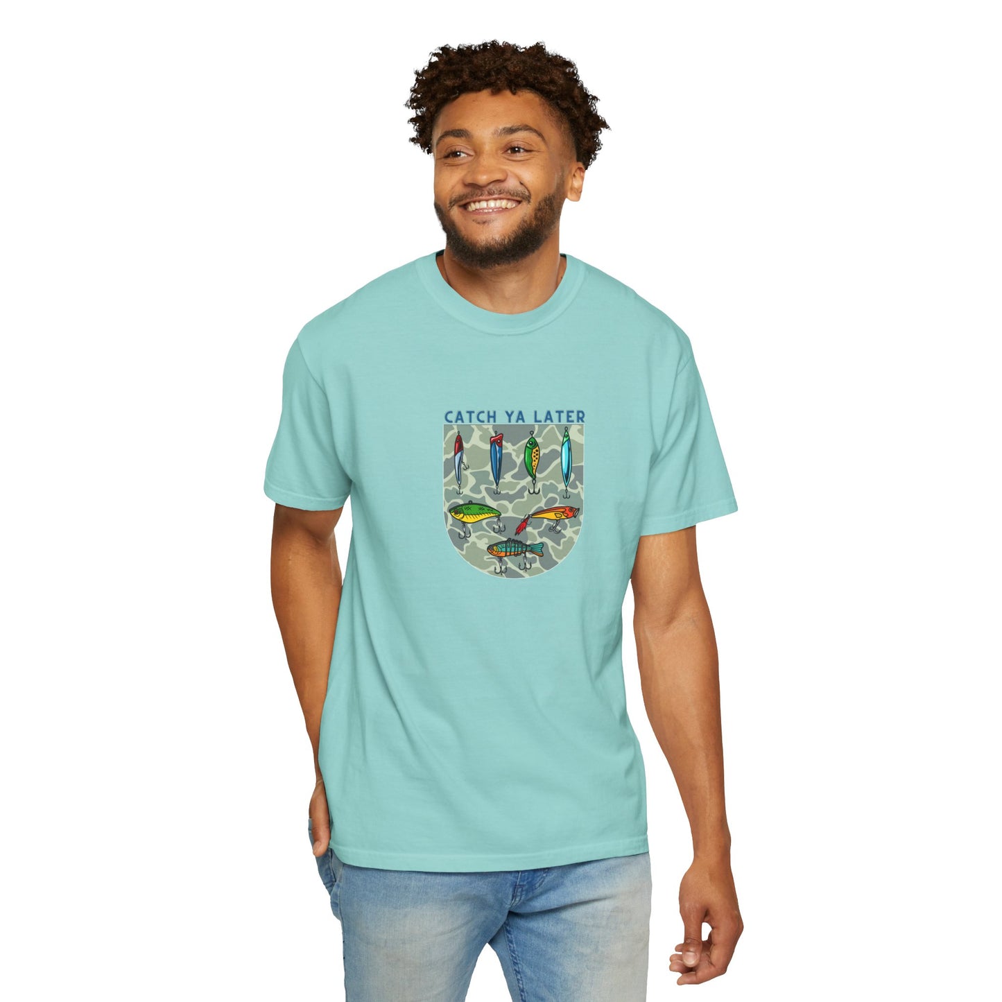 Catch Ya Later Fishing T-Shirt | Unisex Garment-Dyed Tee for Outdoor Enthusiasts