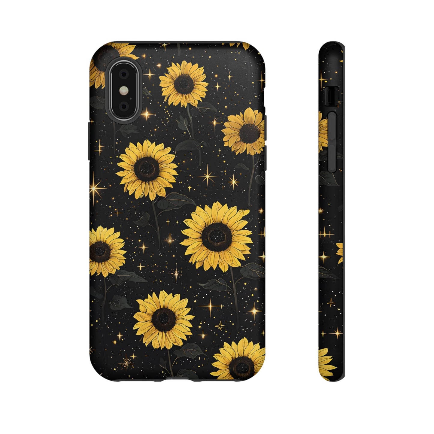Sunflower Galaxy Tough Case - Durable Phone Cover with Floral Design