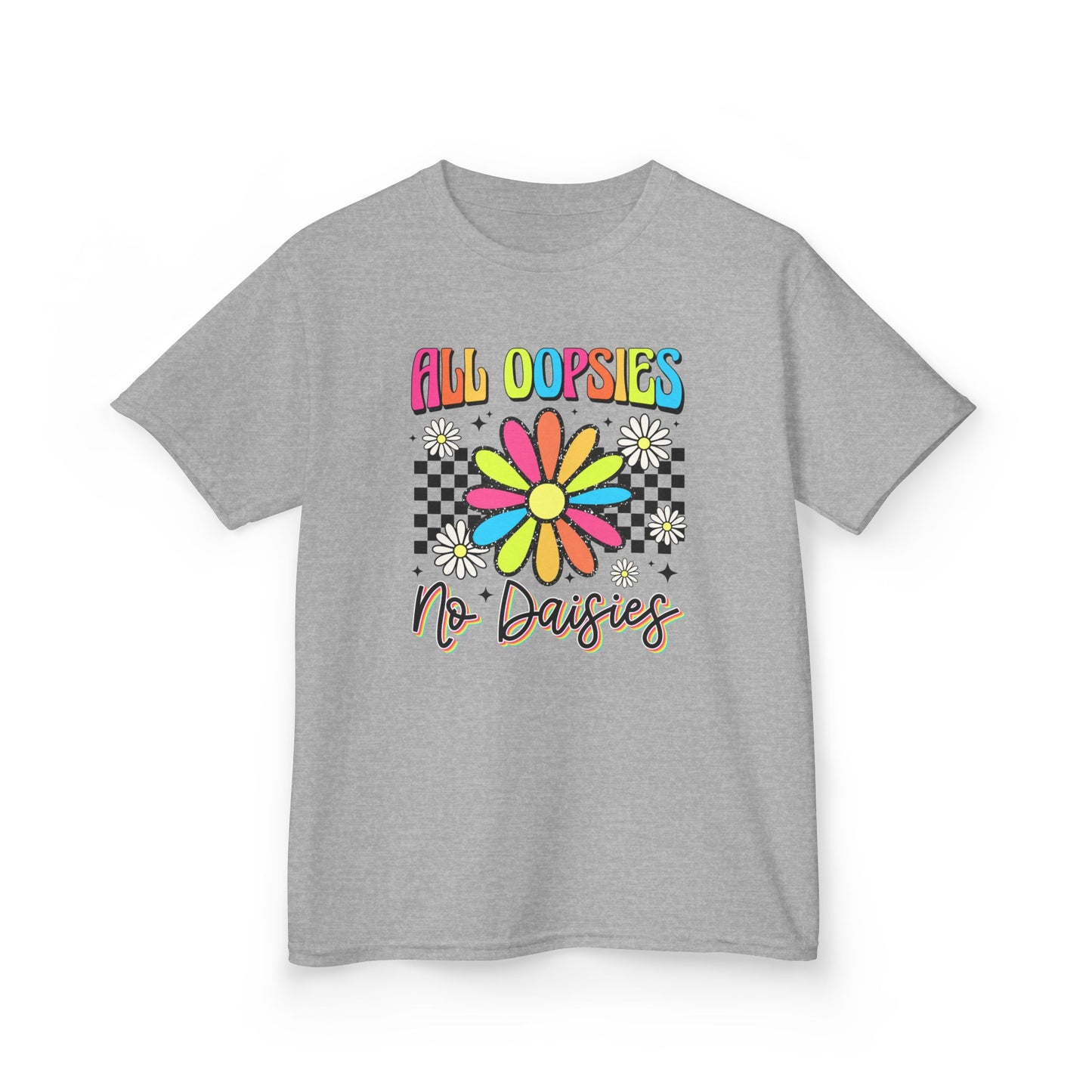 Colorful Kids Tee - 'All Oopsies No Daisies'