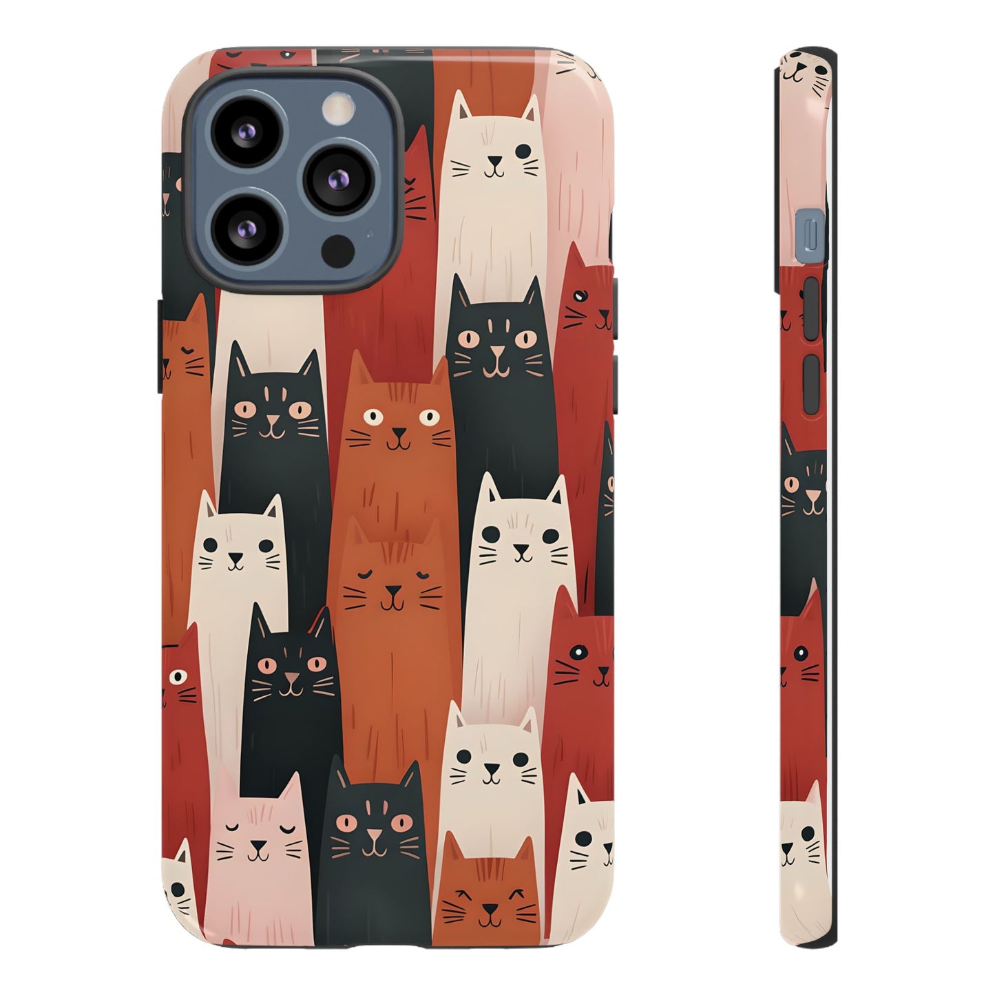 Playful Cat Phone Case - Tough & Stylish Purrfect for Cat Lovers