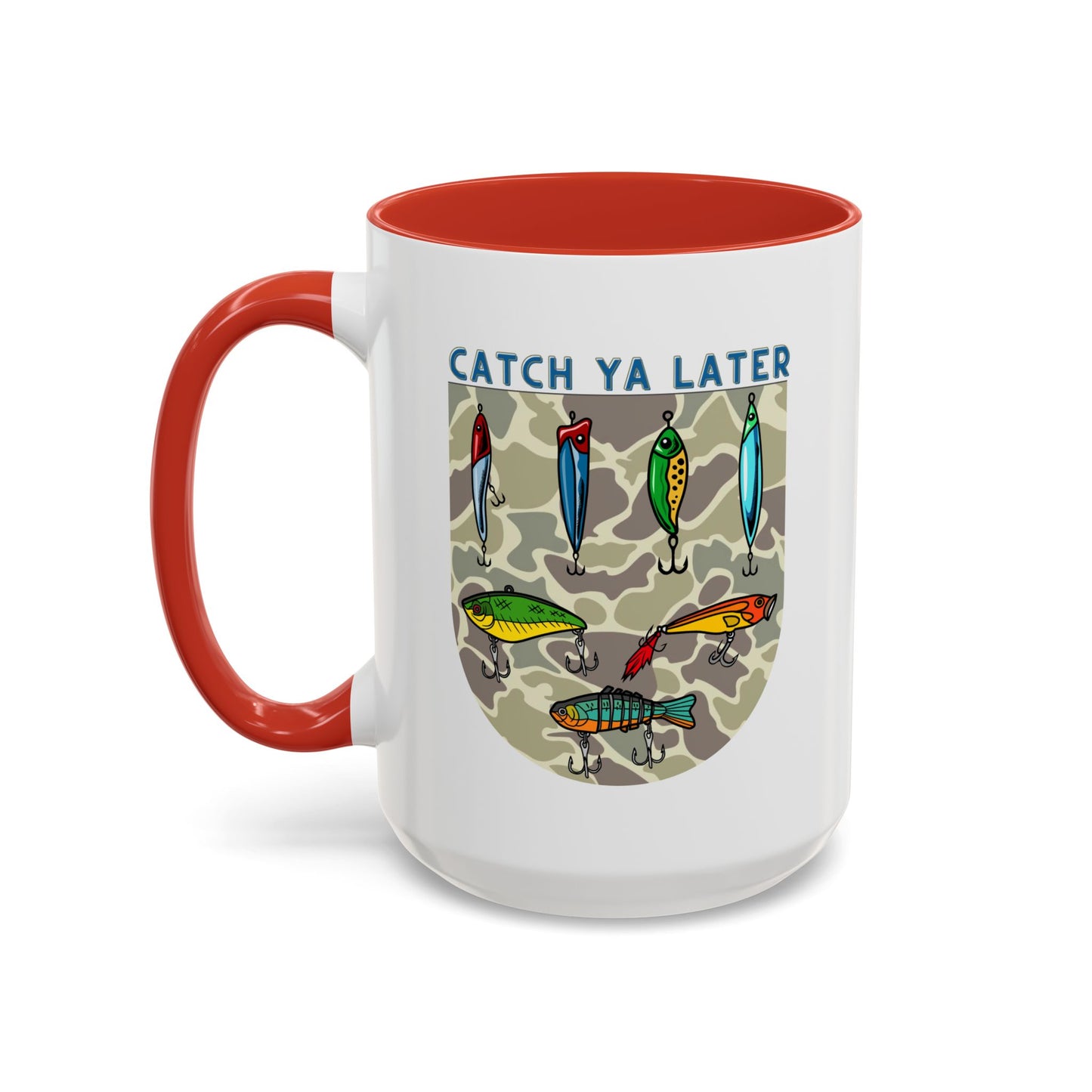 Catch Ya Later Fishing 15oz Mug - Fun Accent Coffee Mug for Anglers