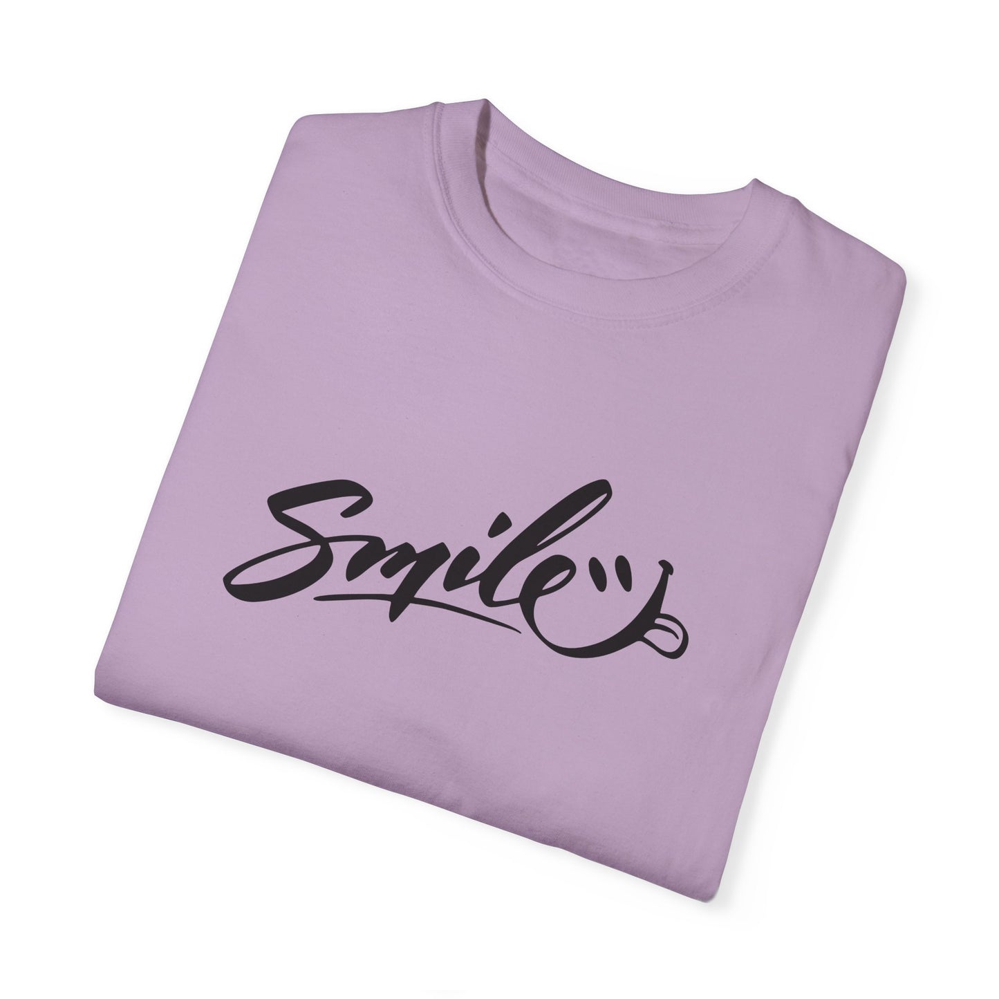 Unisex Smile T-Shirt | Garment-Dyed Cotton Tee for Everyday Joy