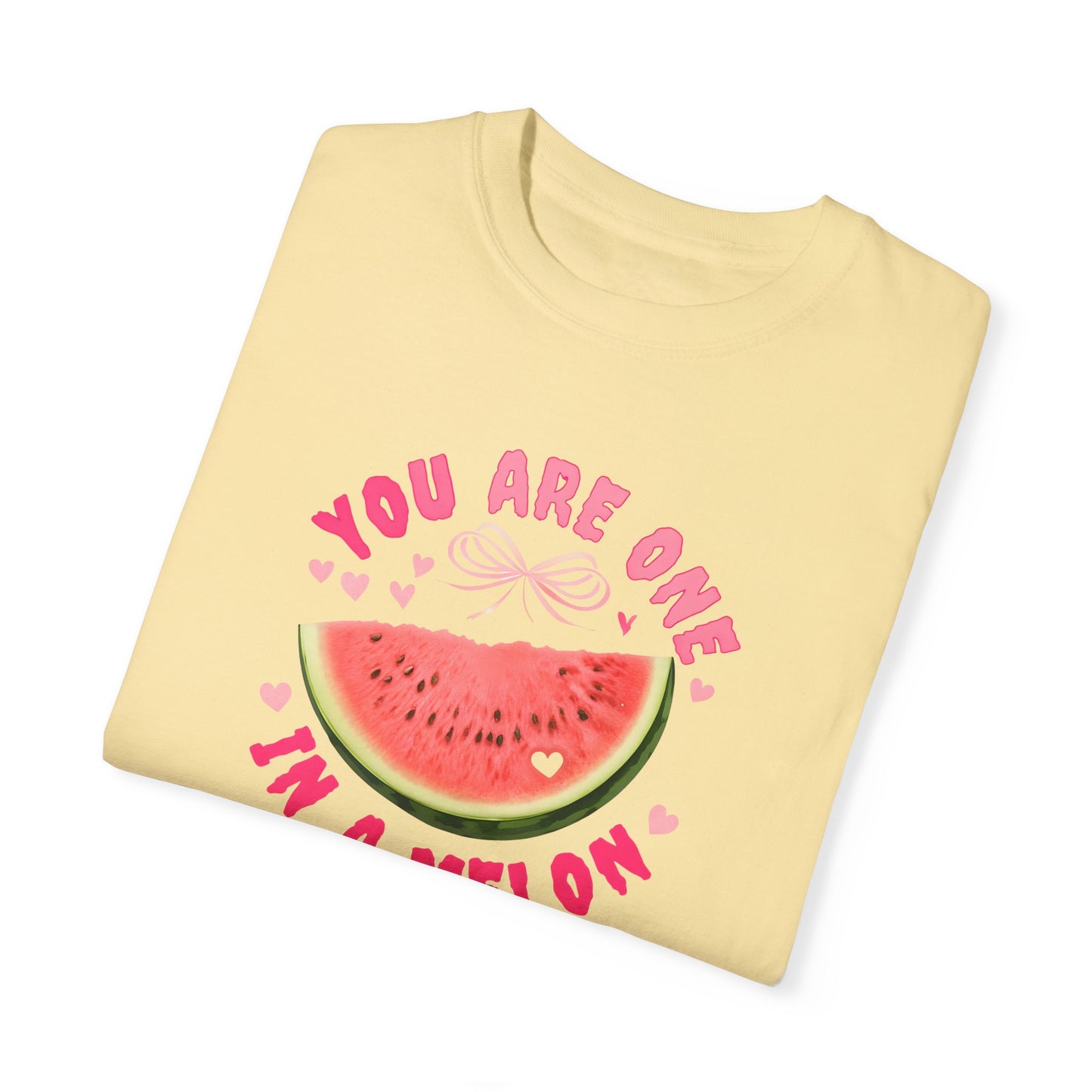 You Are One in a Melon Unisex Garment-Dyed T-Shirt - Fun Summer Tee for Fruit Lovers