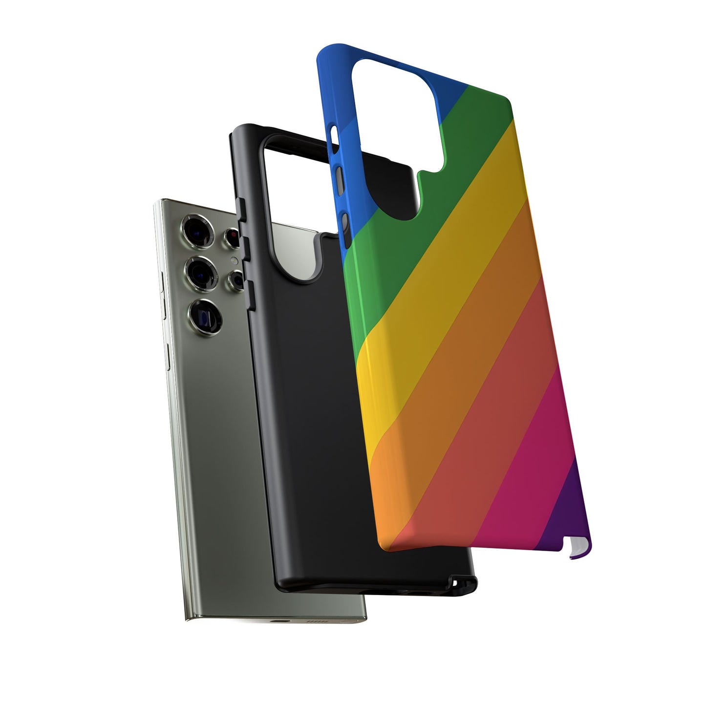 Vibrant Rainbow Phone Case - Tough & Stylish