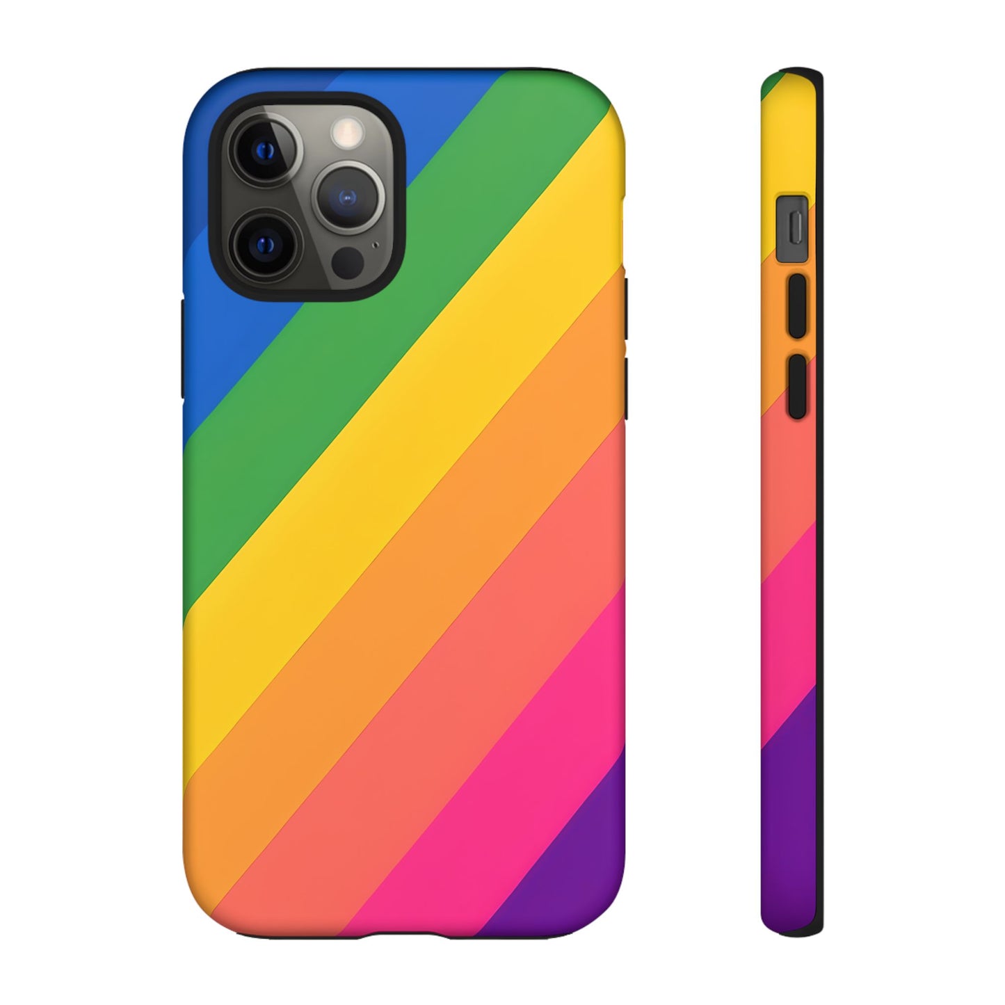 Vibrant Rainbow Phone Case - Tough & Stylish