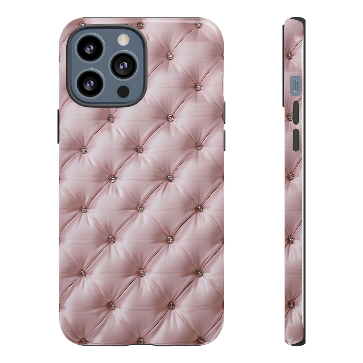 Luxury Pink Quilted Phone Case - Tough Cases for Stylish Protection