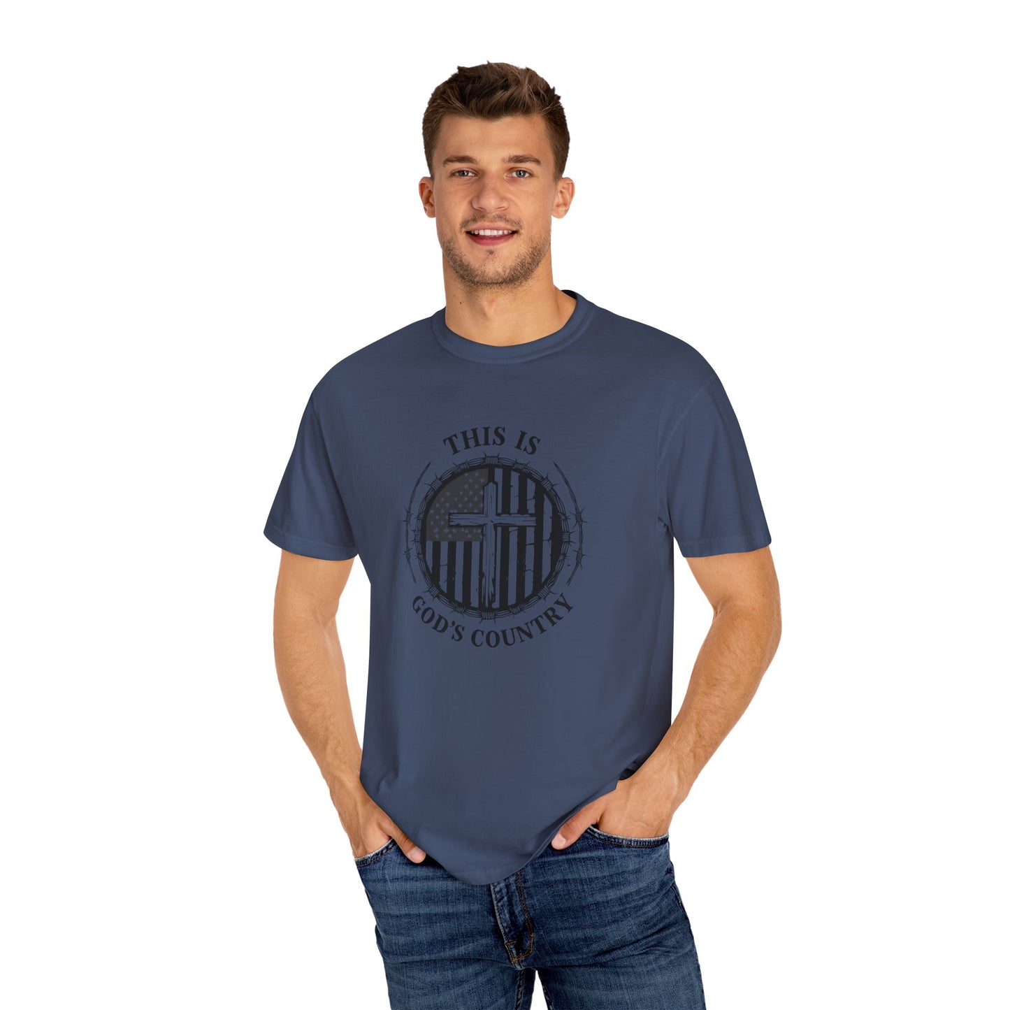 Unisex God’s Country Graphic T-Shirt - Patriotic Design
