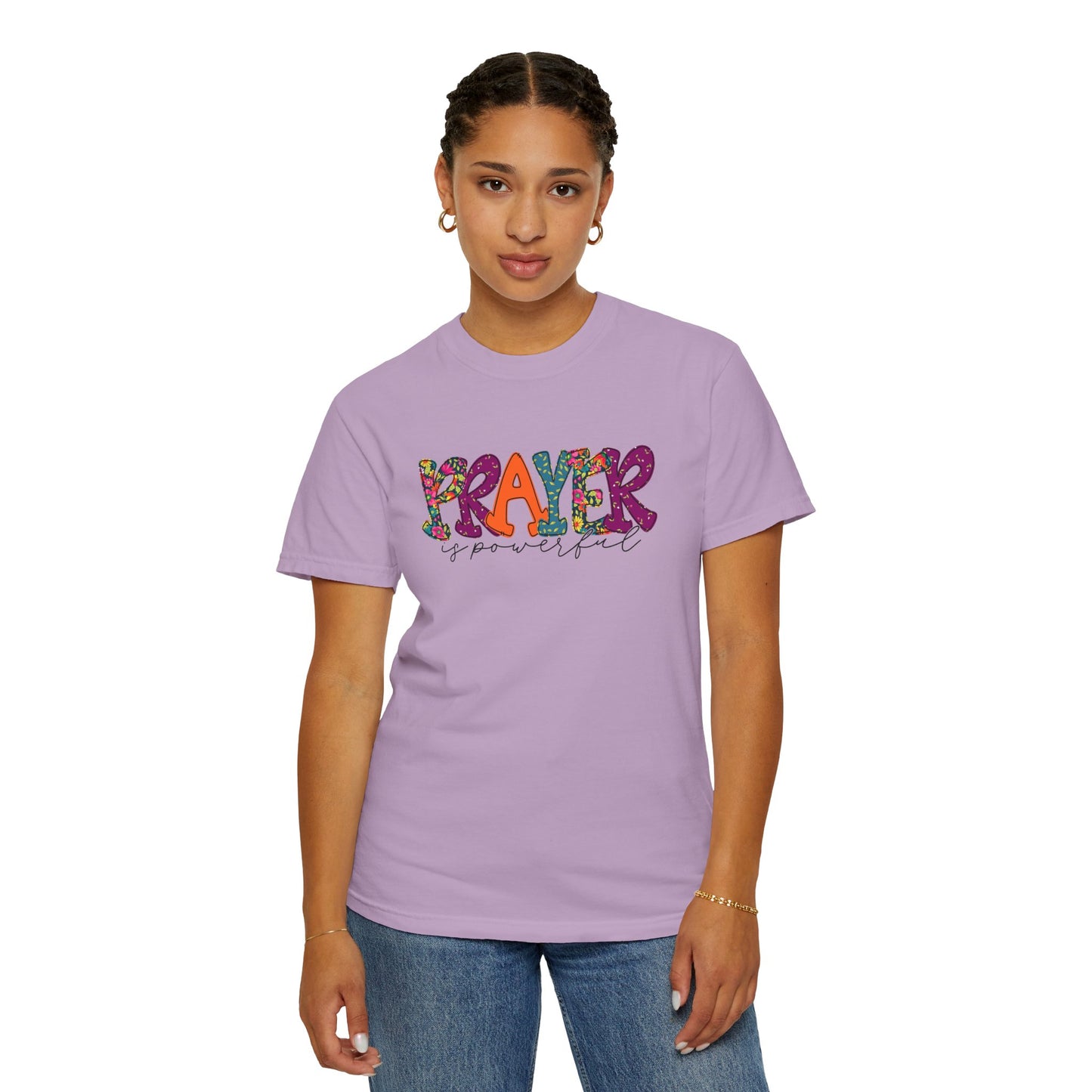 Colorful "Prayer is Powerful" Unisex T-Shirt