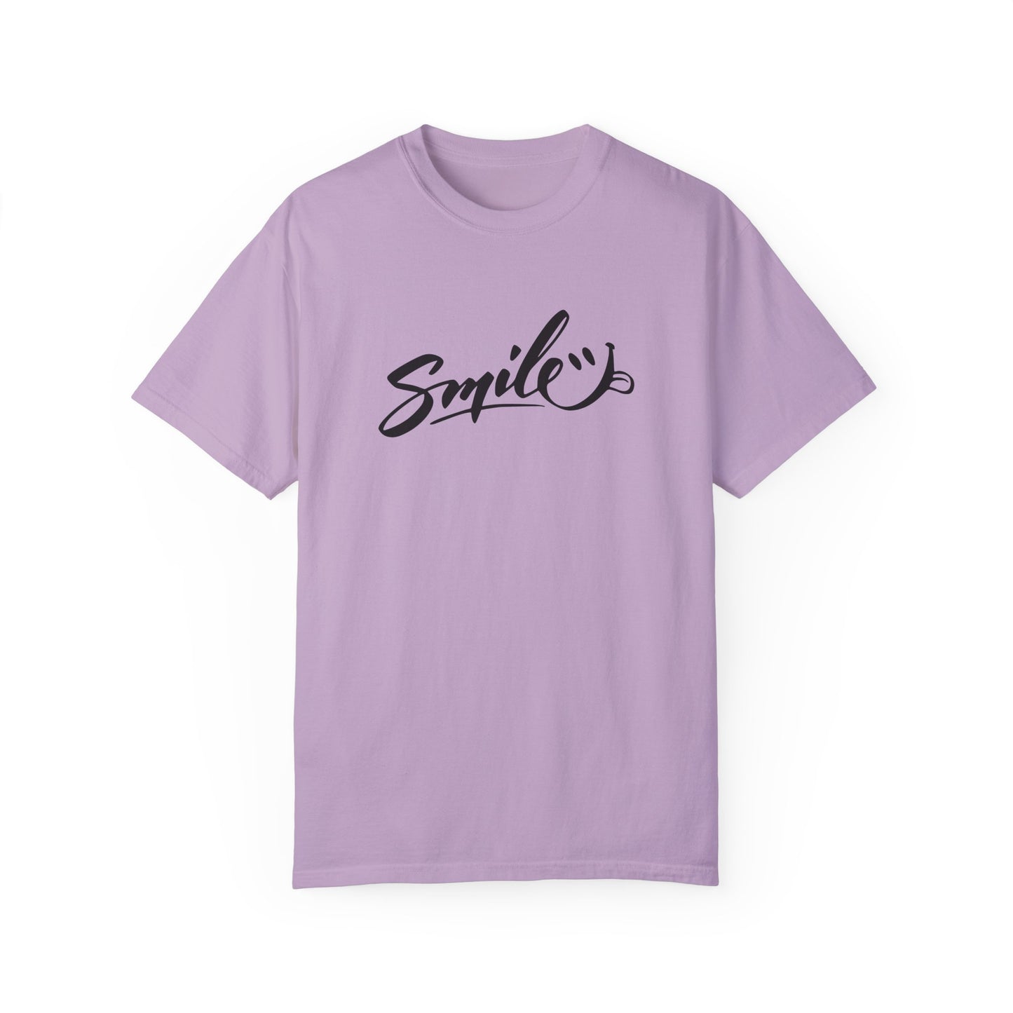 Unisex Smile T-Shirt | Garment-Dyed Cotton Tee for Everyday Joy