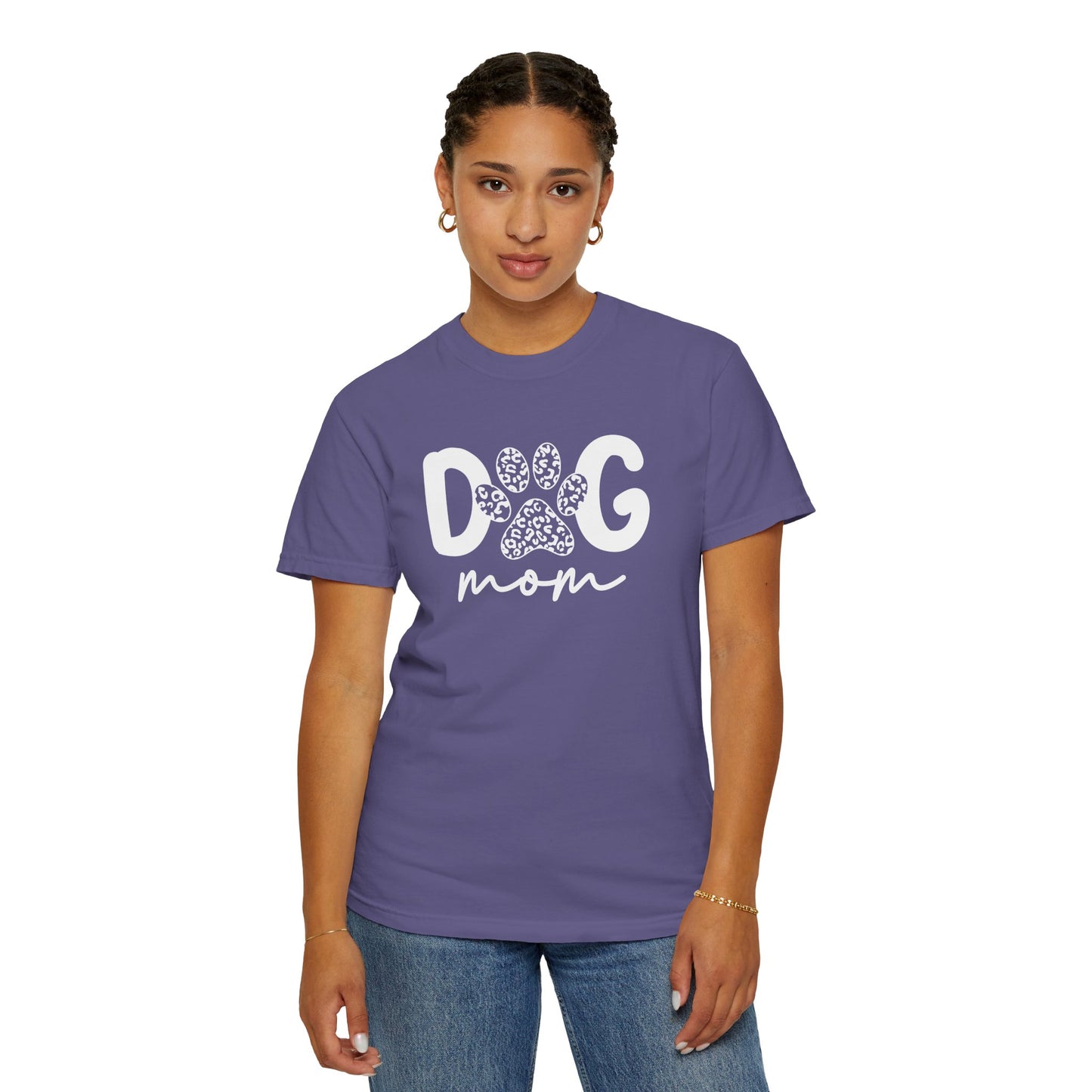 Dog Mom Unisex Garment-Dyed T-Shirt | Cute Pet Lover Tee