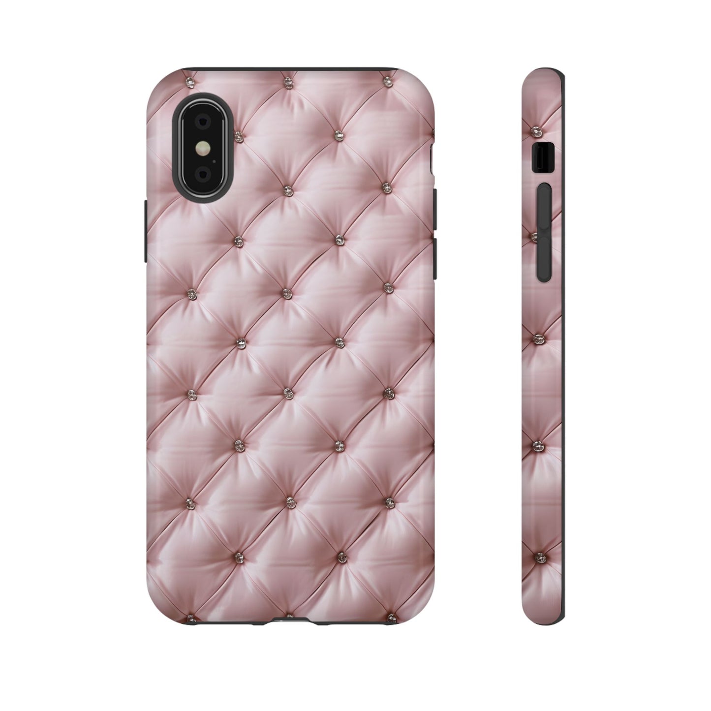 Luxury Pink Quilted Phone Case - Tough Cases for Stylish Protection