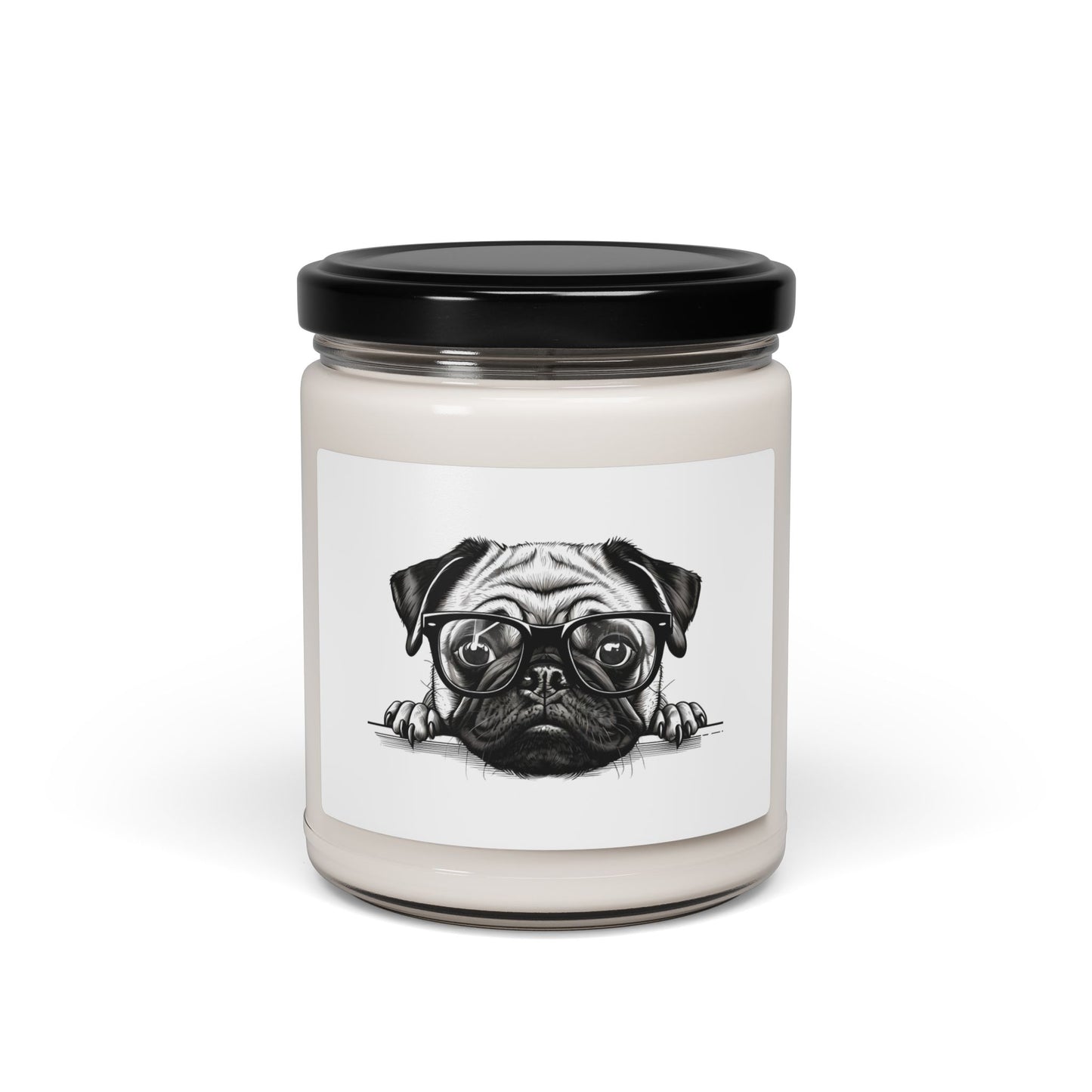Pug Lover's Scented Soy Candle - 9oz, Sweet Aroma for Pet Enthusiasts