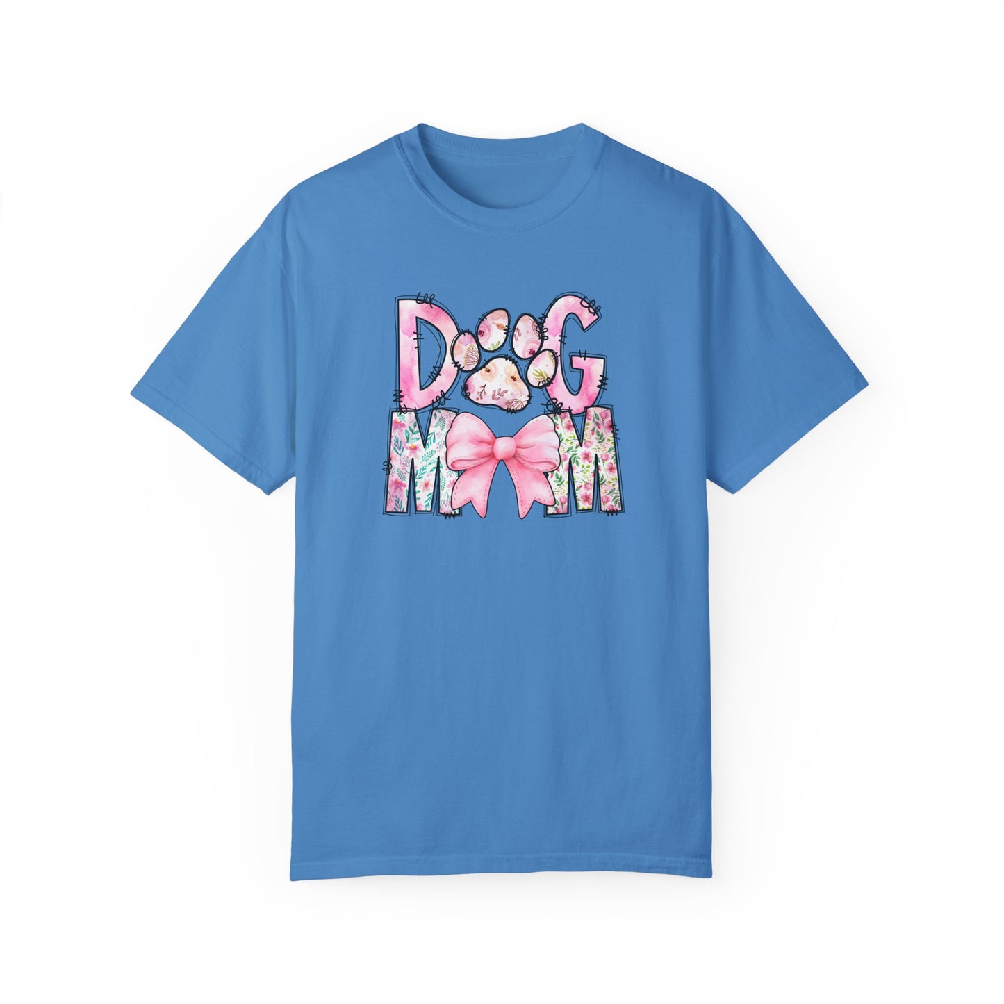 Cute Dog Mom T-Shirt | Garment-Dyed Unisex Tee for Dog Lovers