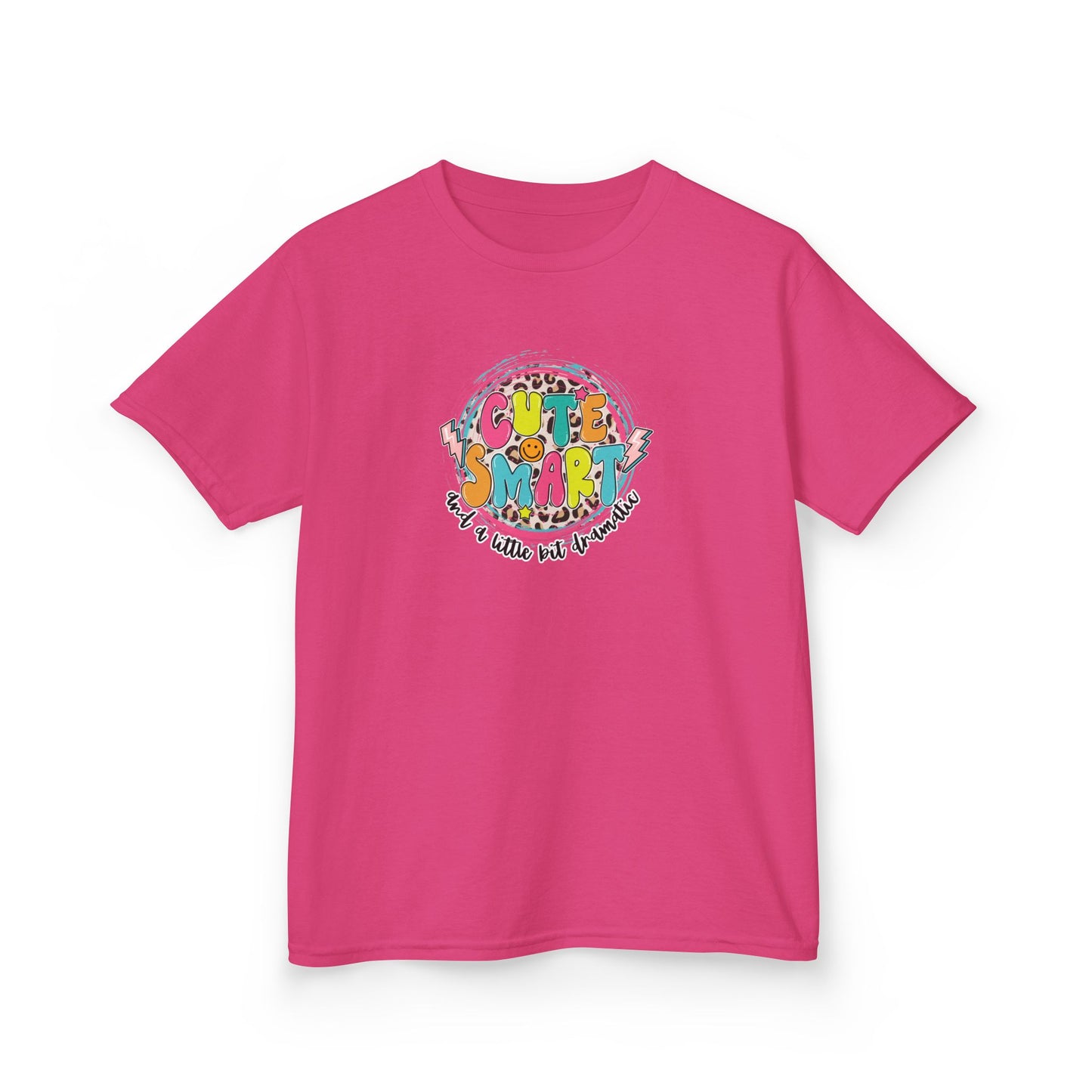 Cute & Smart Kids Heavy Cotton Tee - Fun Graphic T-Shirt for Children