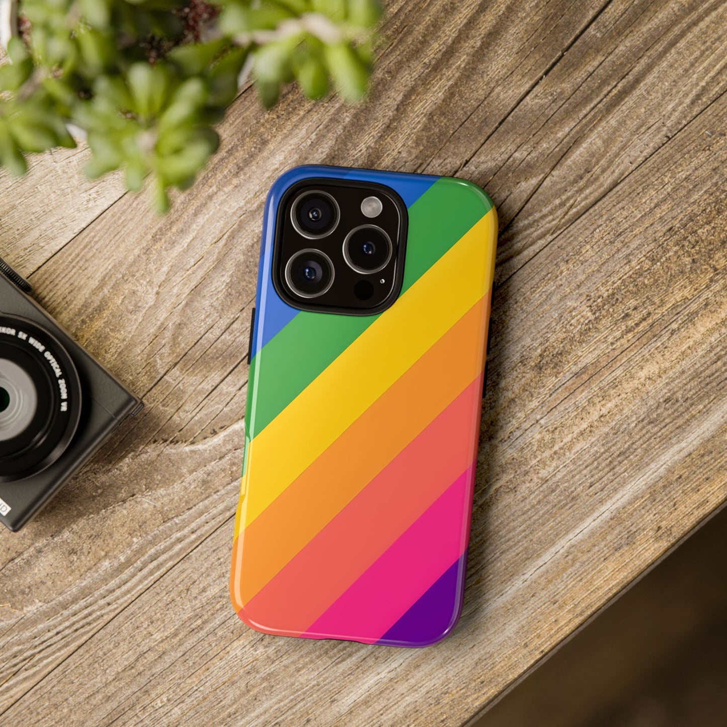 Vibrant Rainbow Phone Case - Tough & Stylish